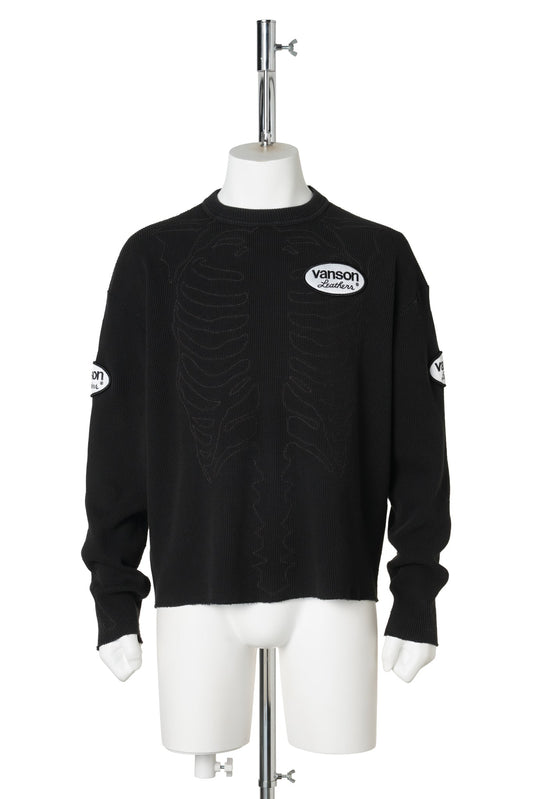 THERMAL BONE L/S SHIRTS / BLACK