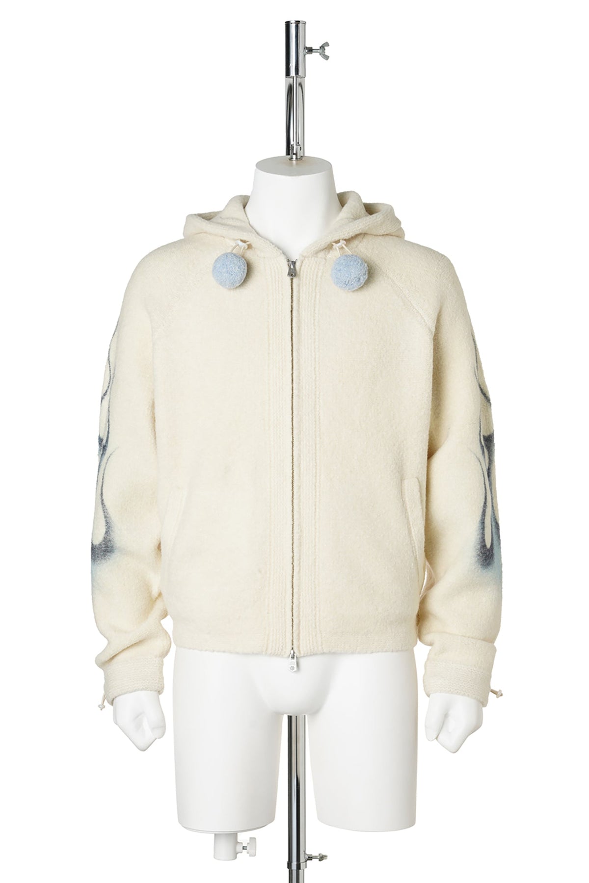KNIT HOODIE / ECRU