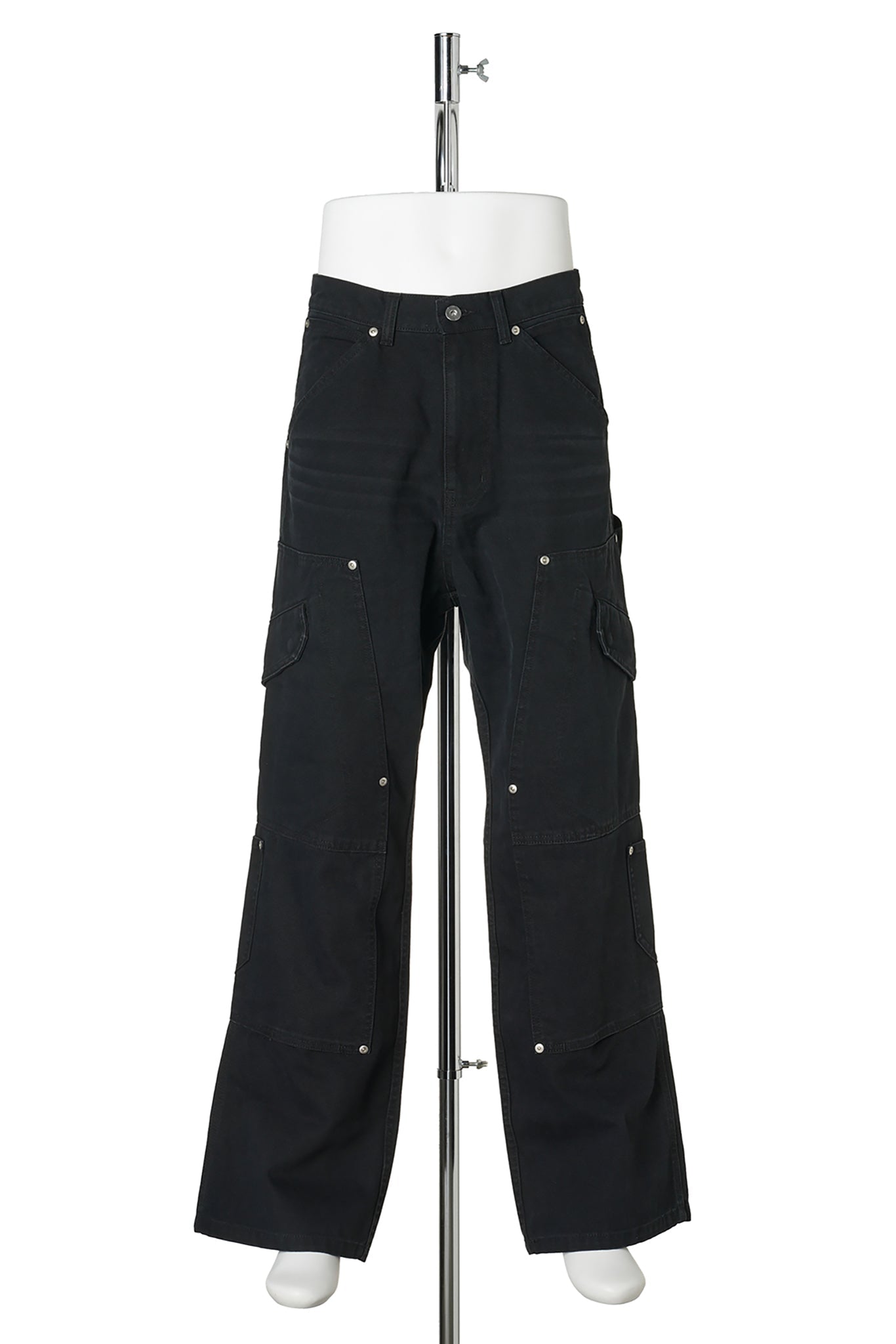 TRIPLE KNEE PAINTER PANTS / BLACK