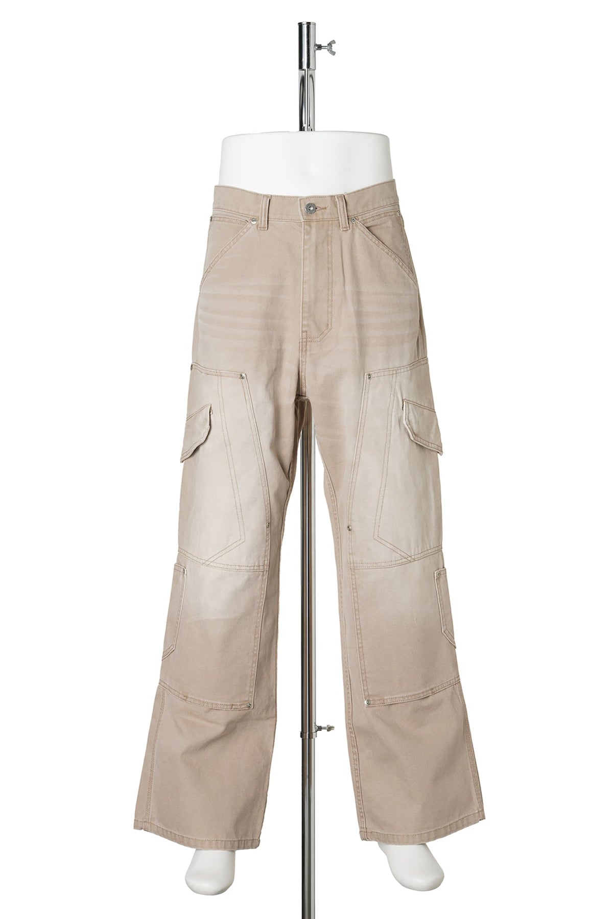 TRIPLE KNEE PAINTER PANTS / ECRU