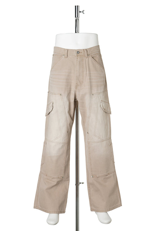 TRIPLE KNEE PAINTER PANTS / ECRU