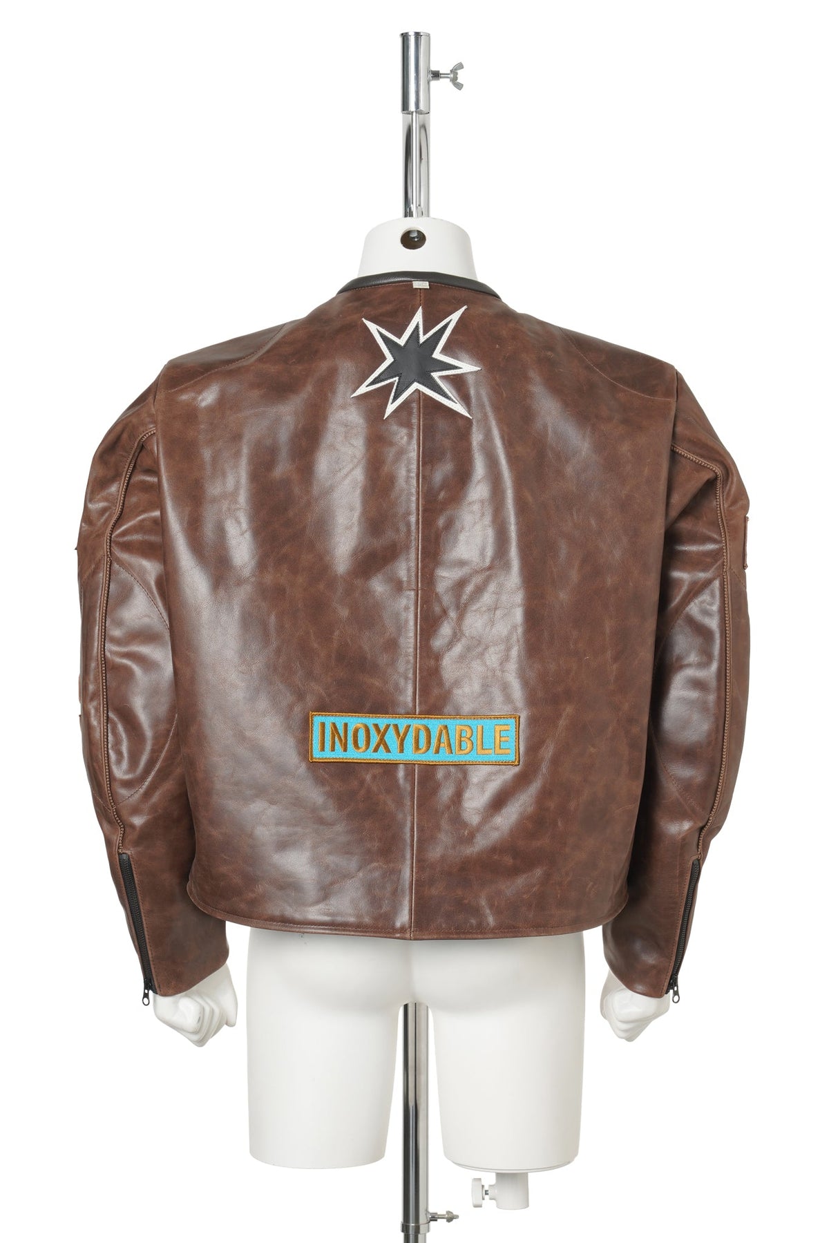 VANSON LEATHER MOTO JACKET / BROWN