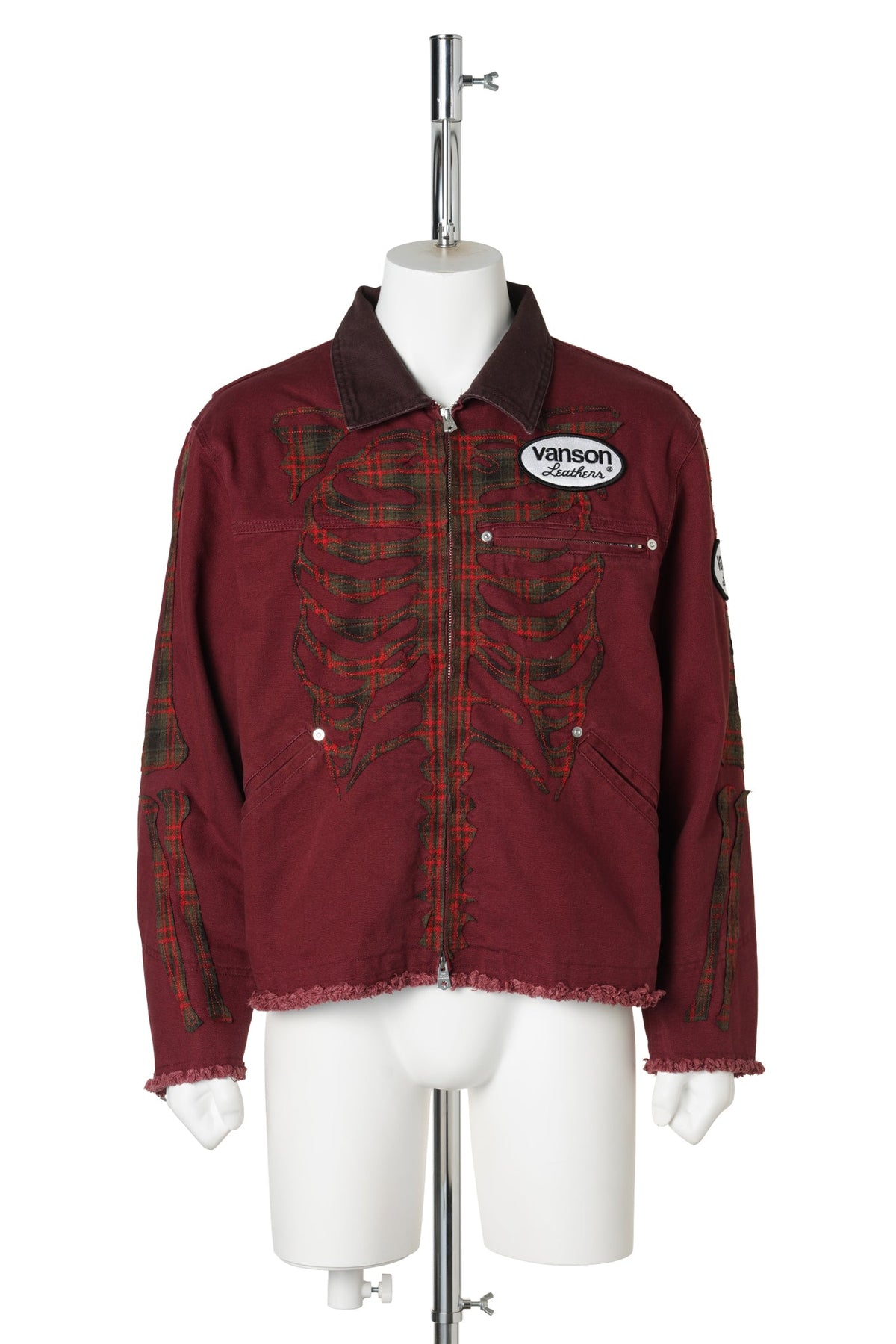 CANVAS BONE JACKET / BURGUNDY