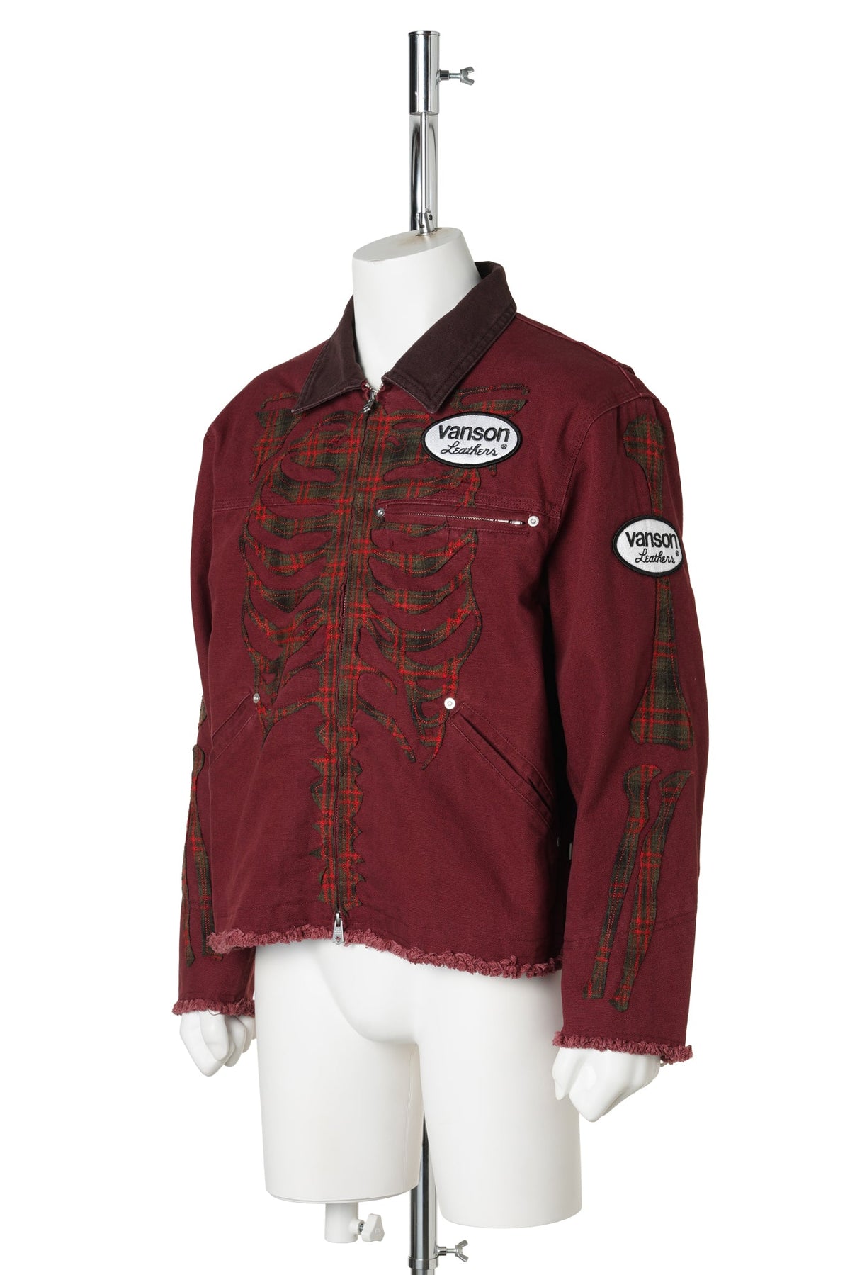 CANVAS BONE JACKET / BURGUNDY