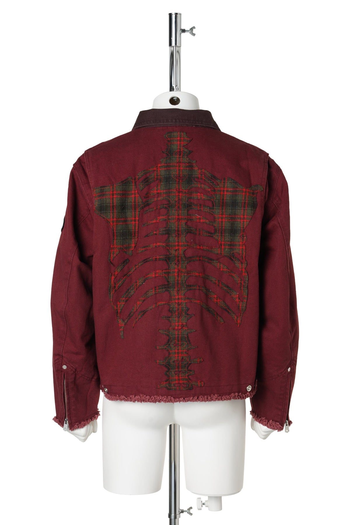 CANVAS BONE JACKET / BURGUNDY