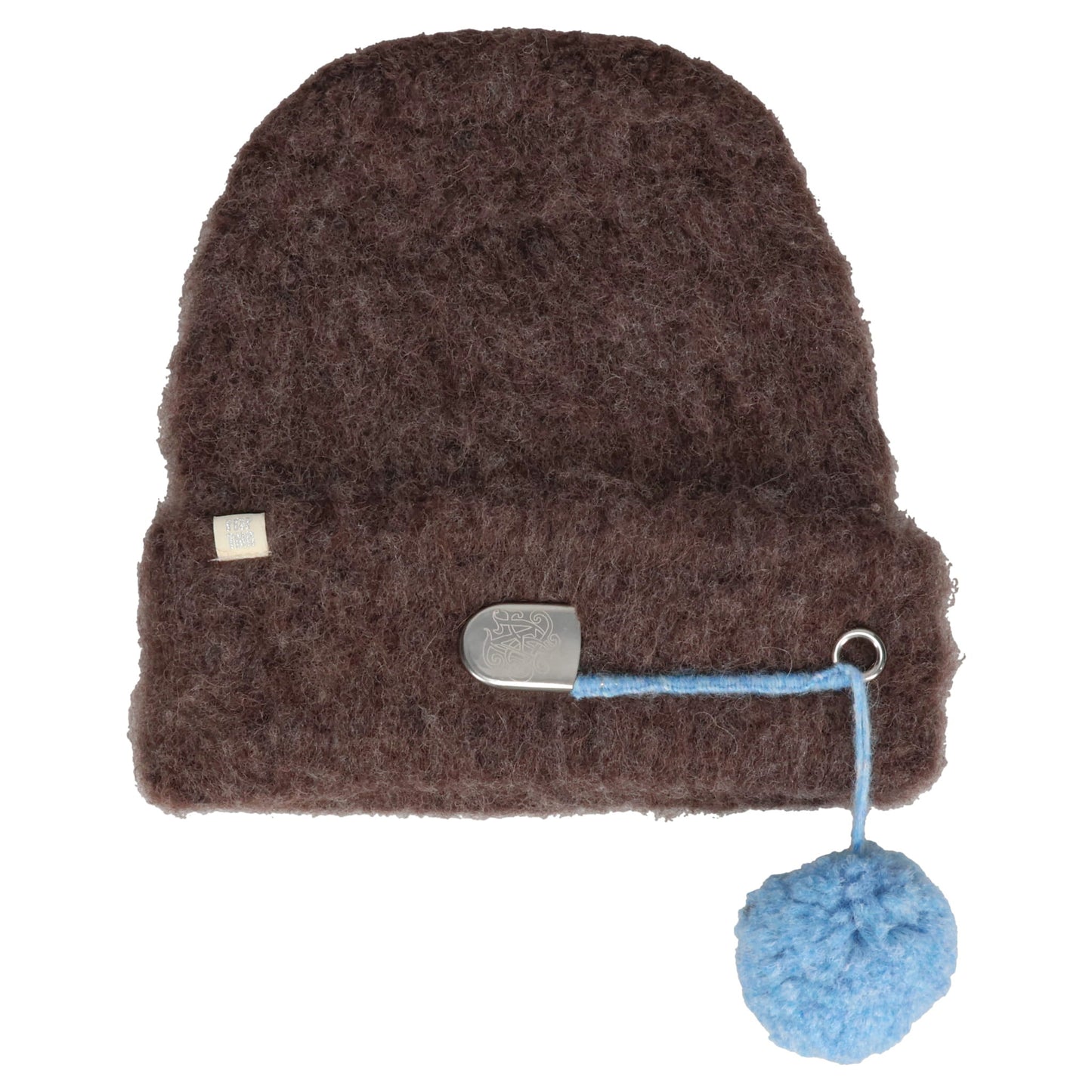 SAFETY PIN BEANIE / CHARCOAL