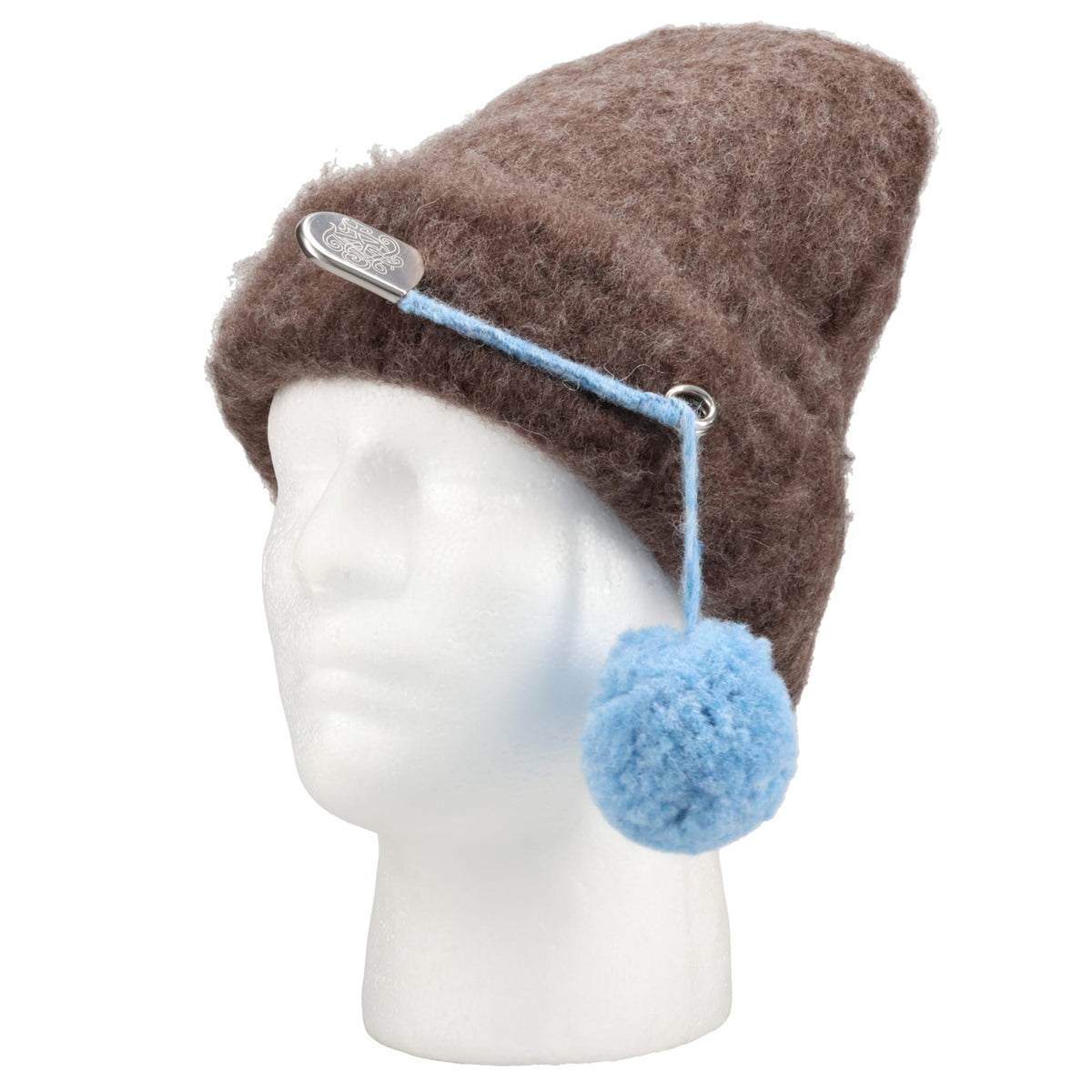 SAFETY PIN BEANIE / CHARCOAL