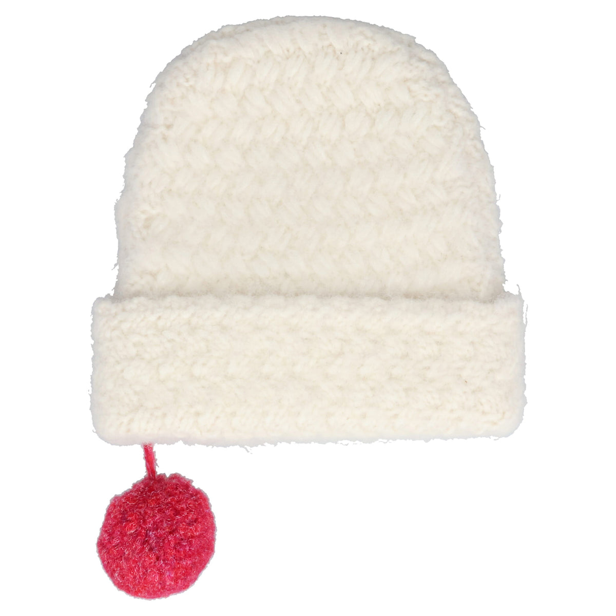 SAFETY PIN BEANIE / ECRU