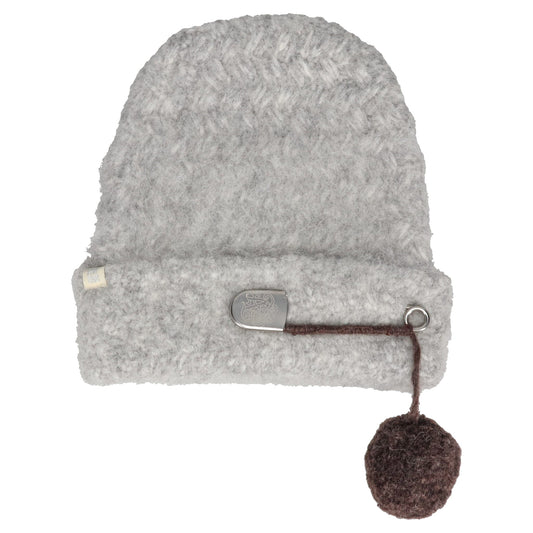 SAFETY PIN BEANIE / GRAY