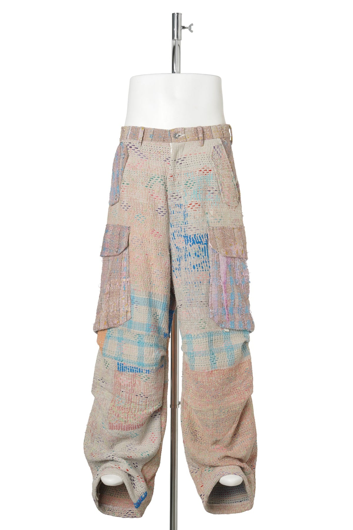KANTHA QUILT CARGO PANTS / ASSORT