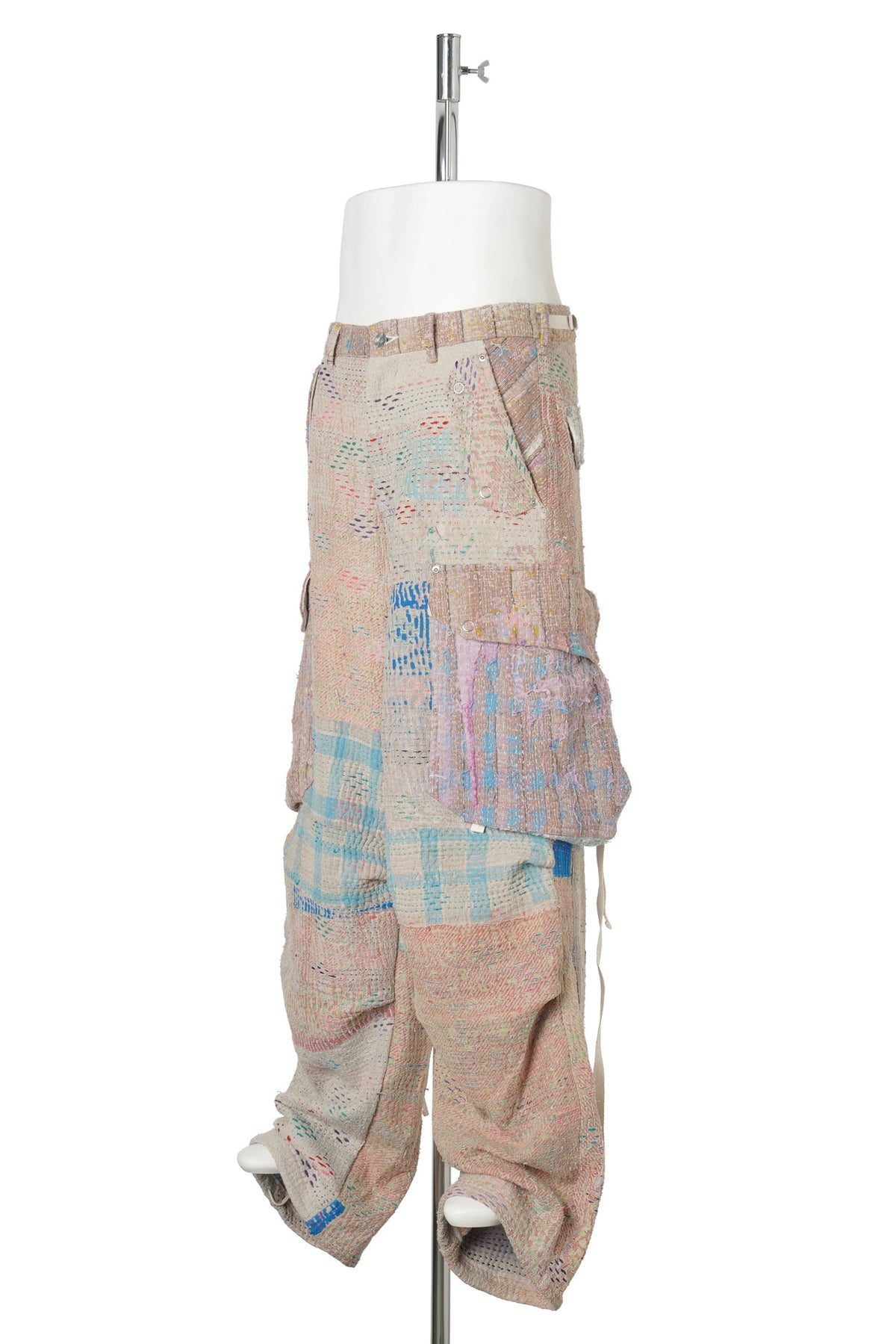 KANTHA QUILT CARGO PANTS / ASSORT