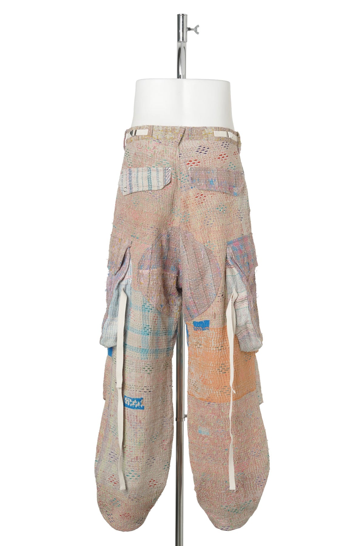 KANTHA QUILT CARGO PANTS / ASSORT