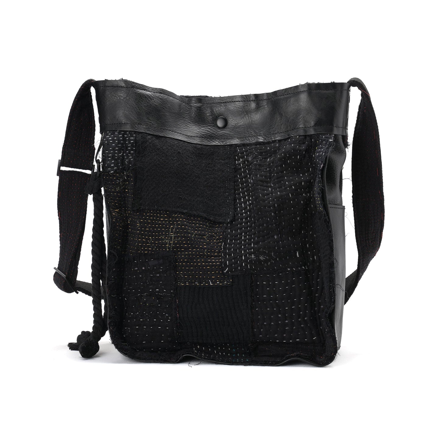PATCHED KANTHA QUILT PB002 / BLACK