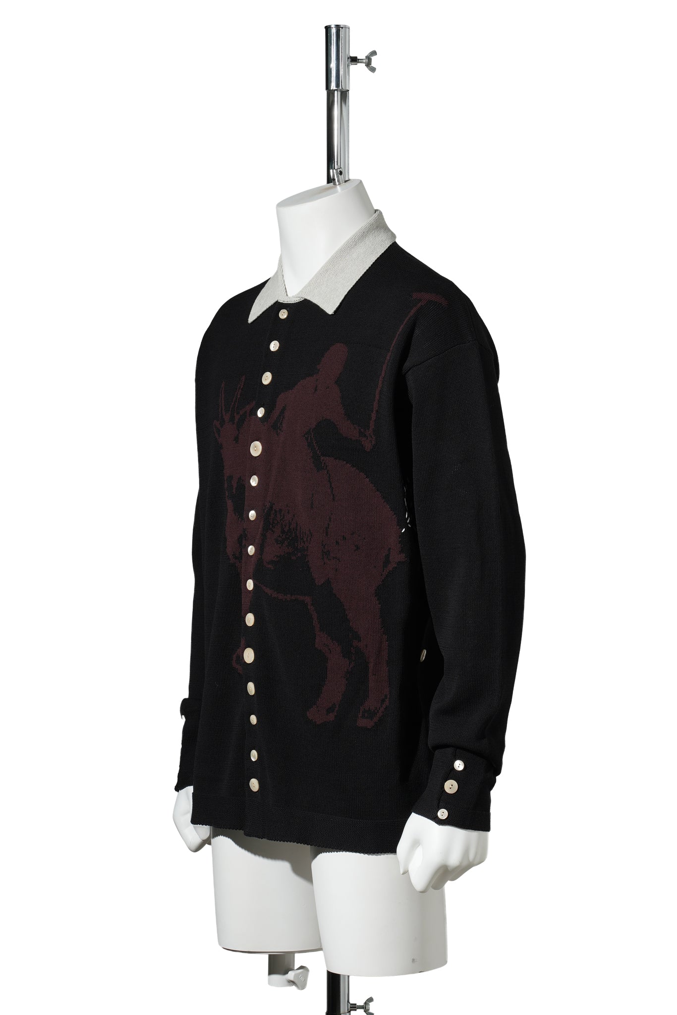 KNIT POLO / BLACK