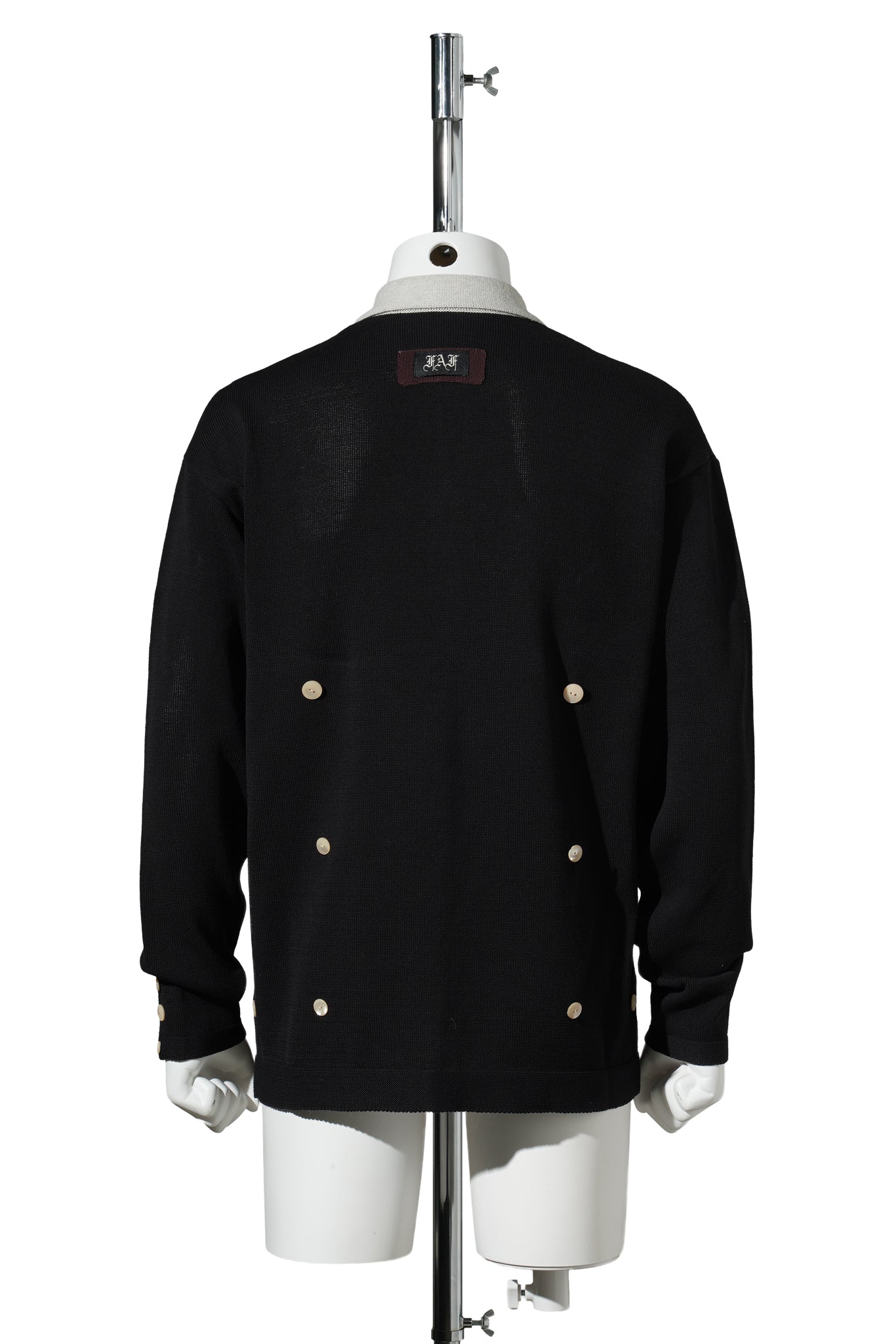 KNIT POLO / BLACK