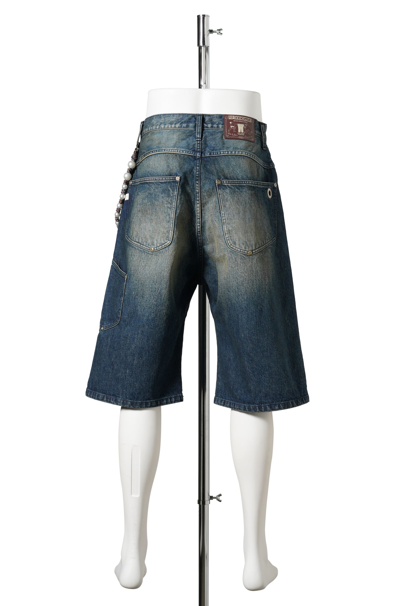 NEWCOMMUNE BAGGY DENIM SHORTS / INDIGO