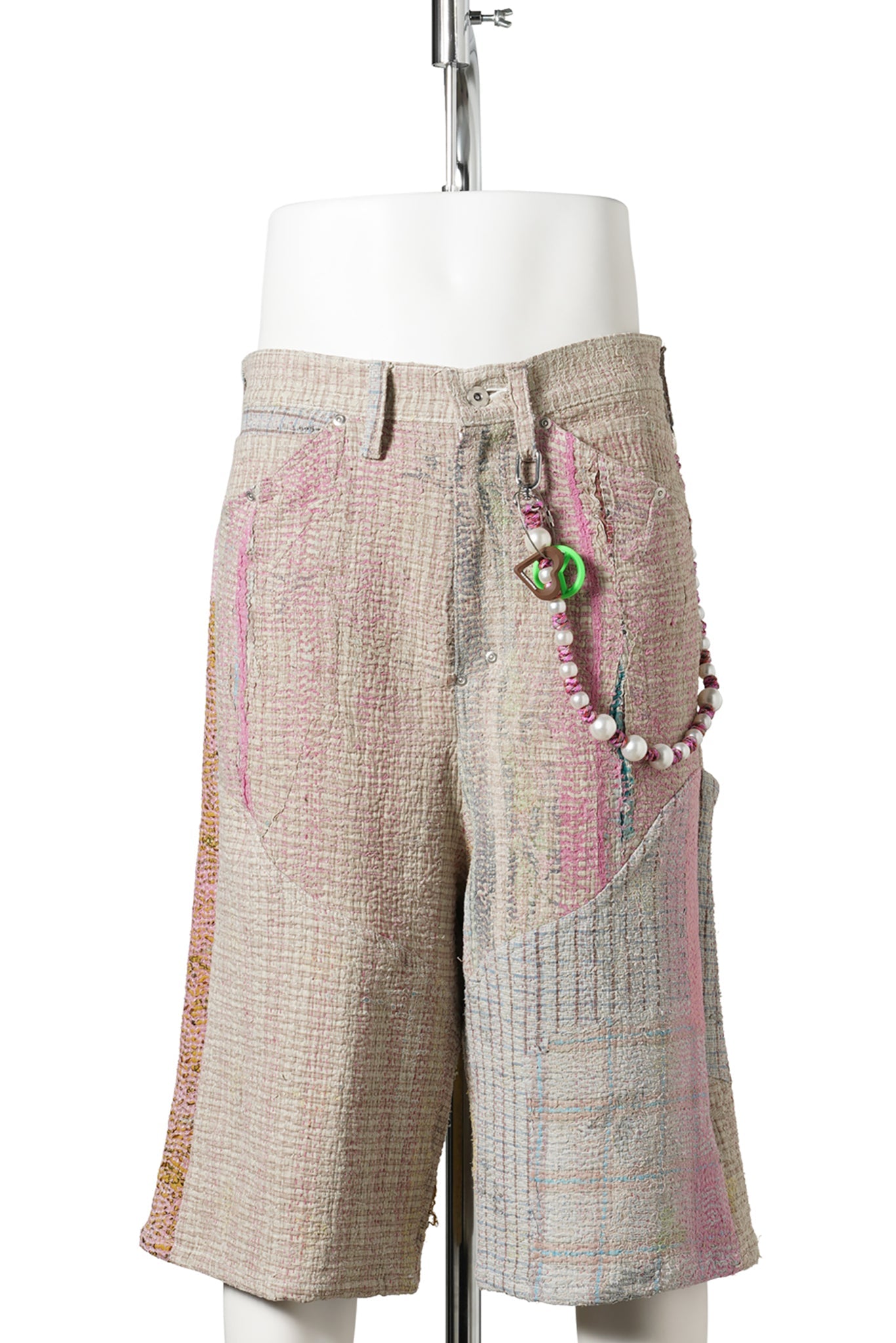 KANTHA QUILT BAGGY SHORTS / ASSORT