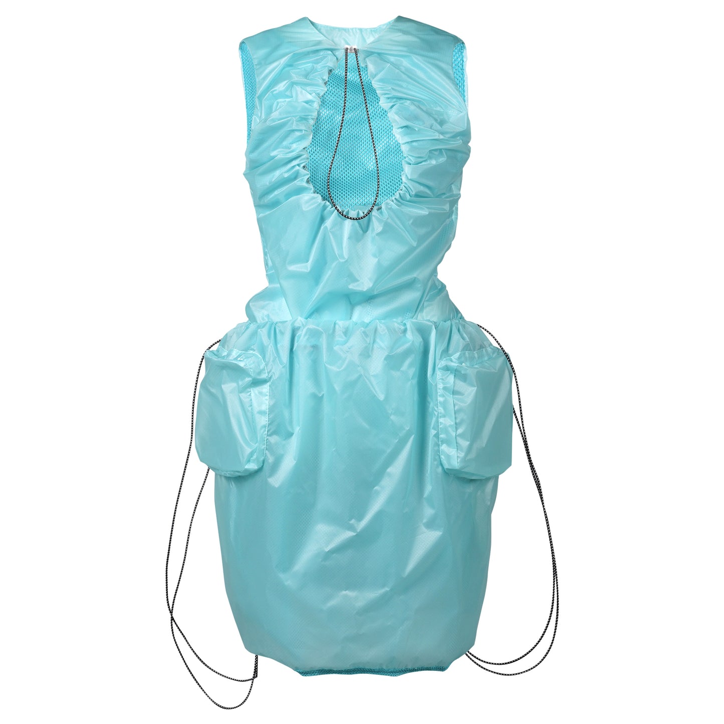 VERSATILLW DRAWSTRING BAG DRESS BABY BLUE / AQUA