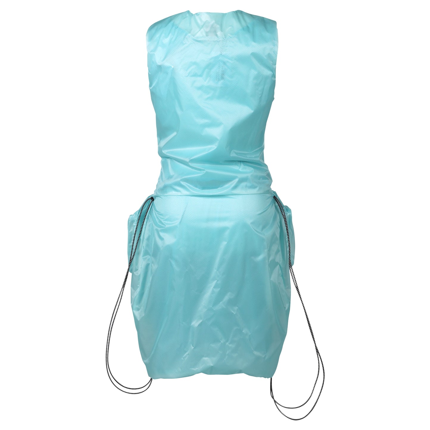 VERSATILLW DRAWSTRING BAG DRESS BABY BLUE / AQUA