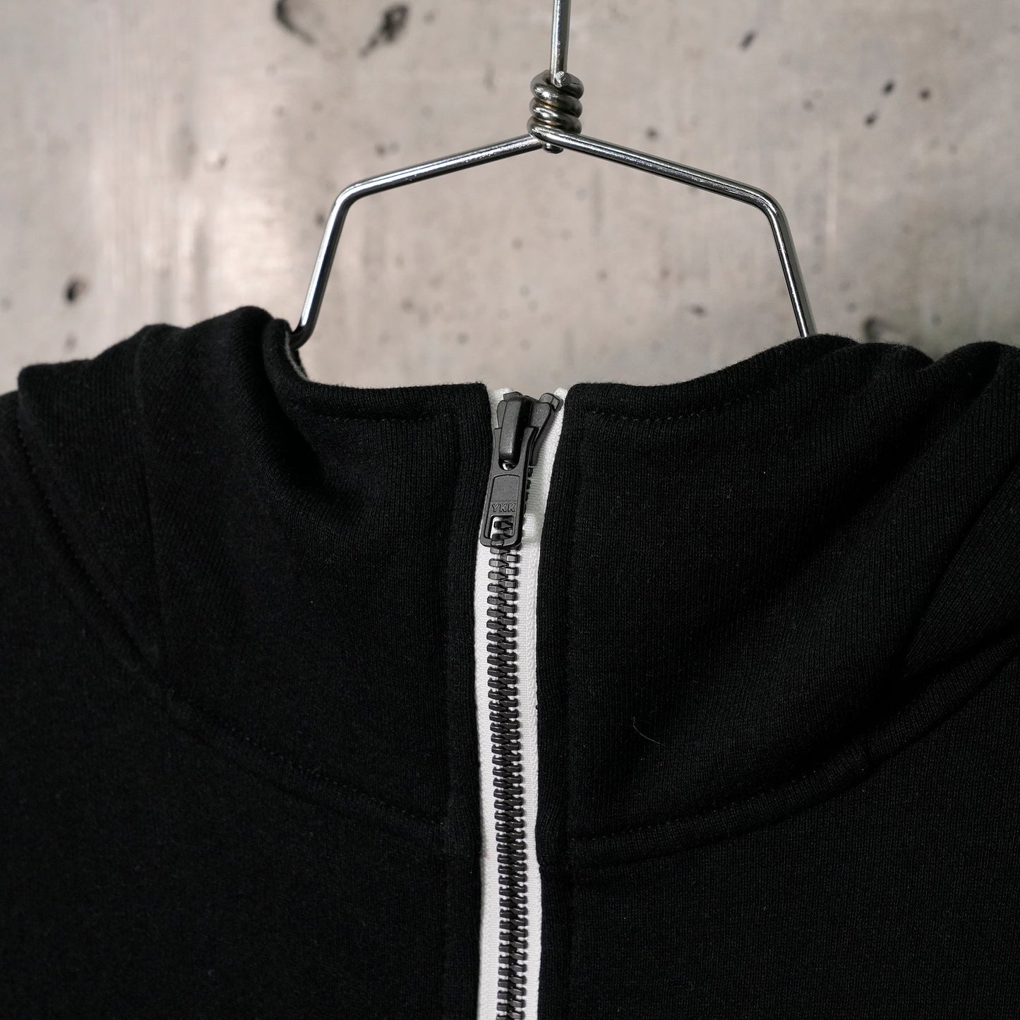 UTILITY NETTING LONG HOODIE / BLACK