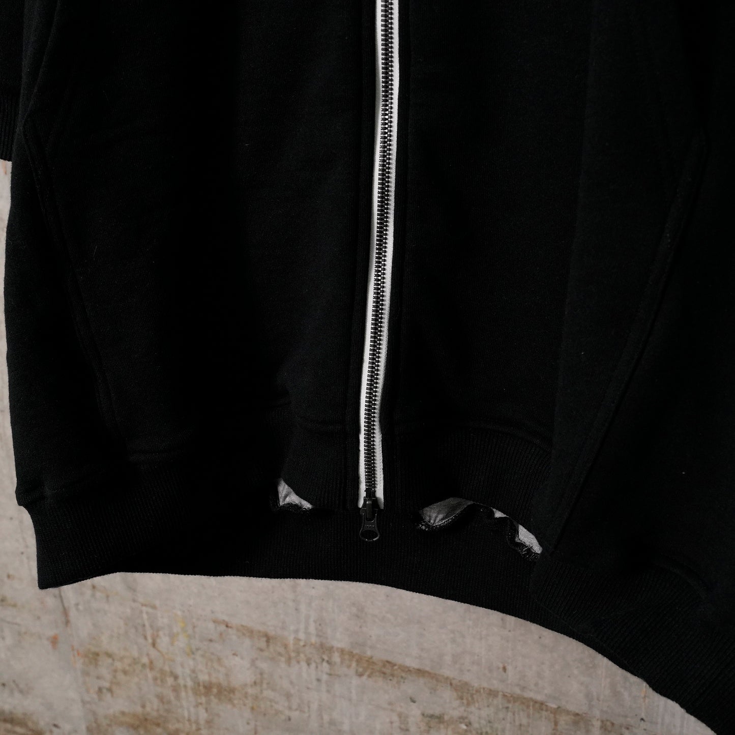 UTILITY NETTING LONG HOODIE / BLACK