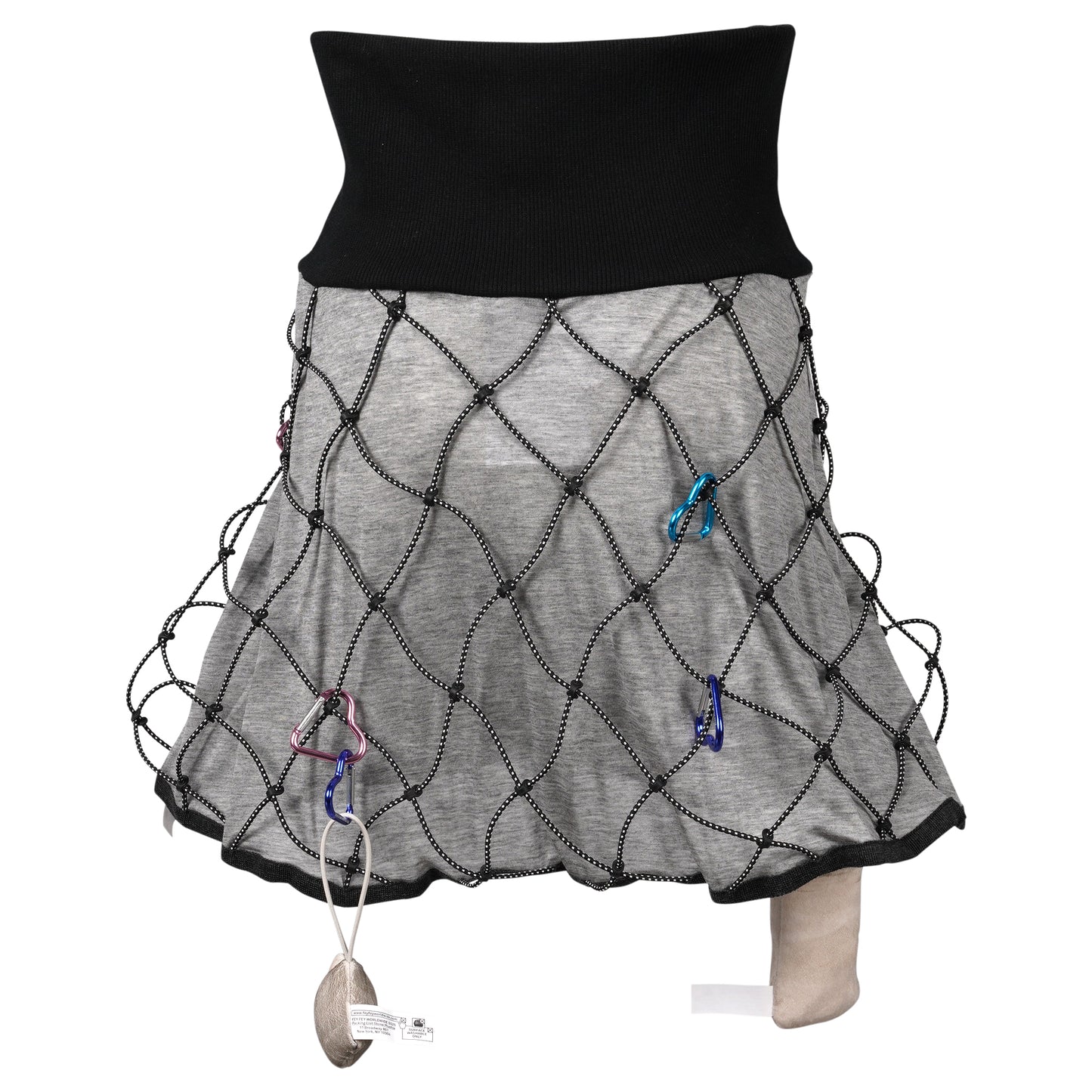 UTILITY NETTING SKIRT / GRAY