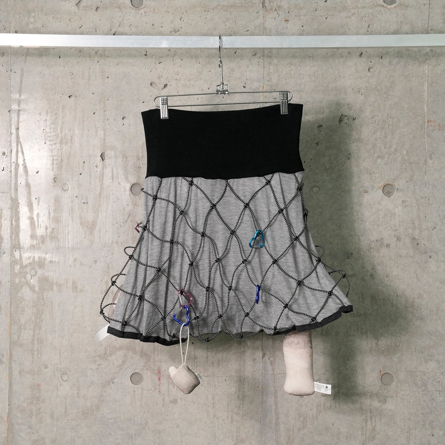 UTILITY NETTING SKIRT / GRAY