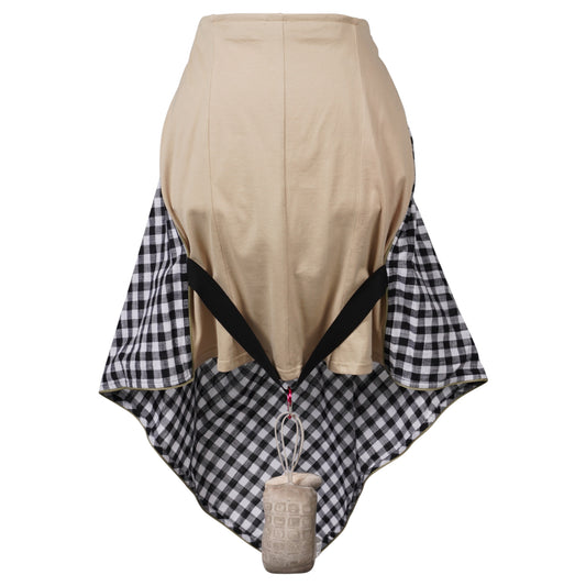 PICNIC HYBRID SKIRT BEIGE / BEIGE