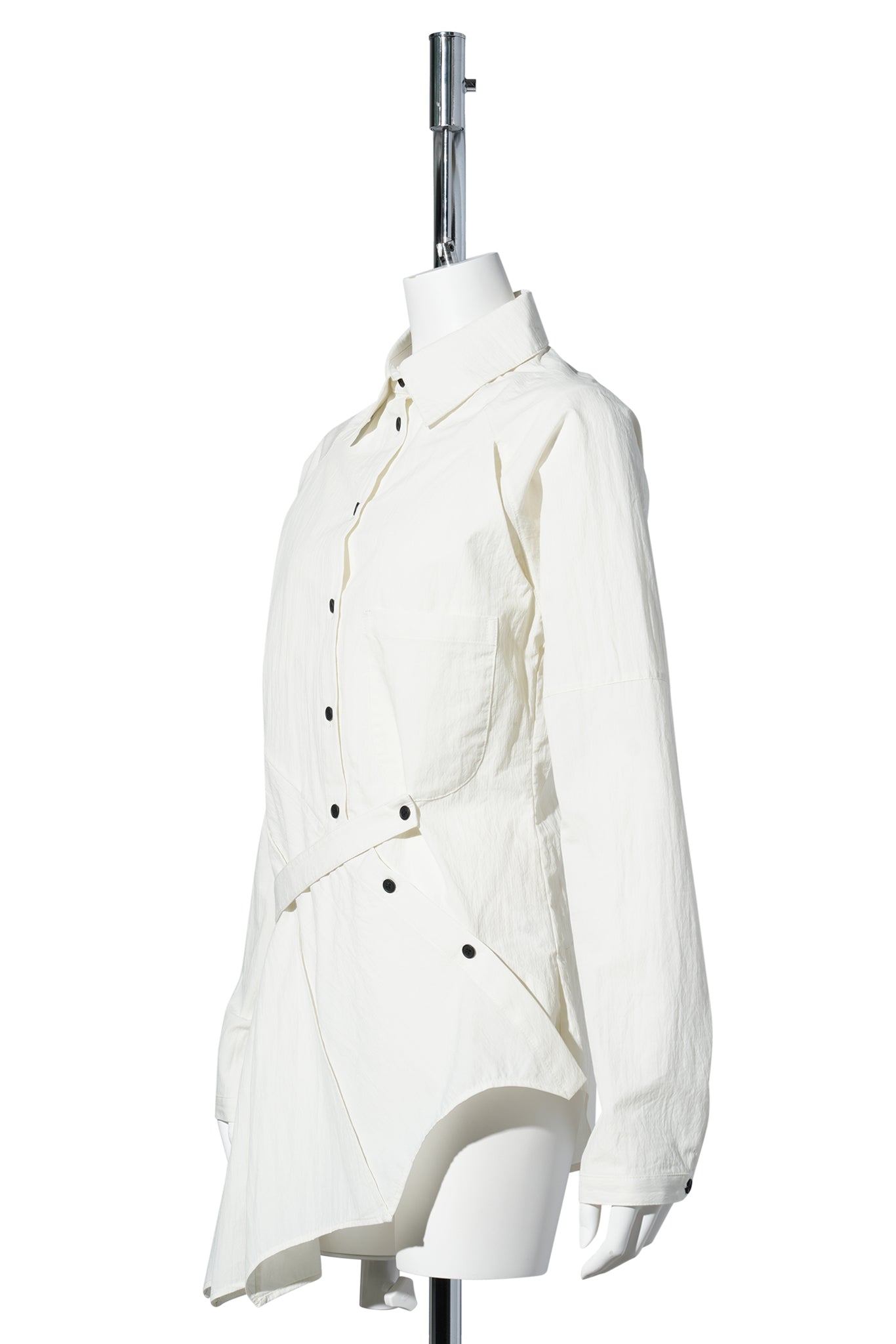 UMBRELLA PANEL SHIRT / WHITE