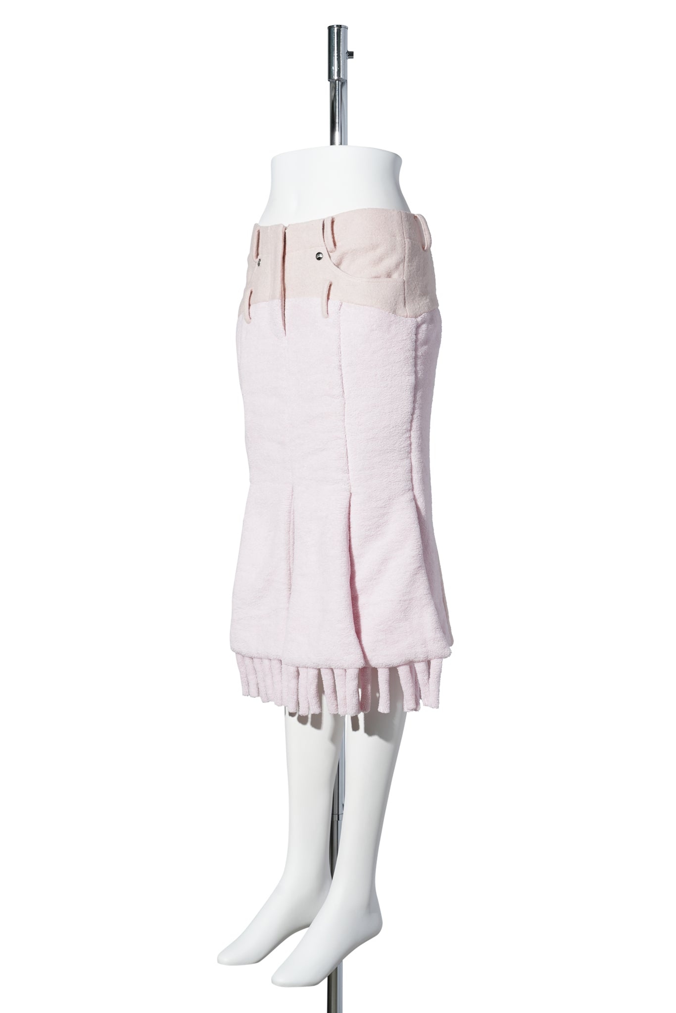 TOWEL SCARF SKIRT / PINK