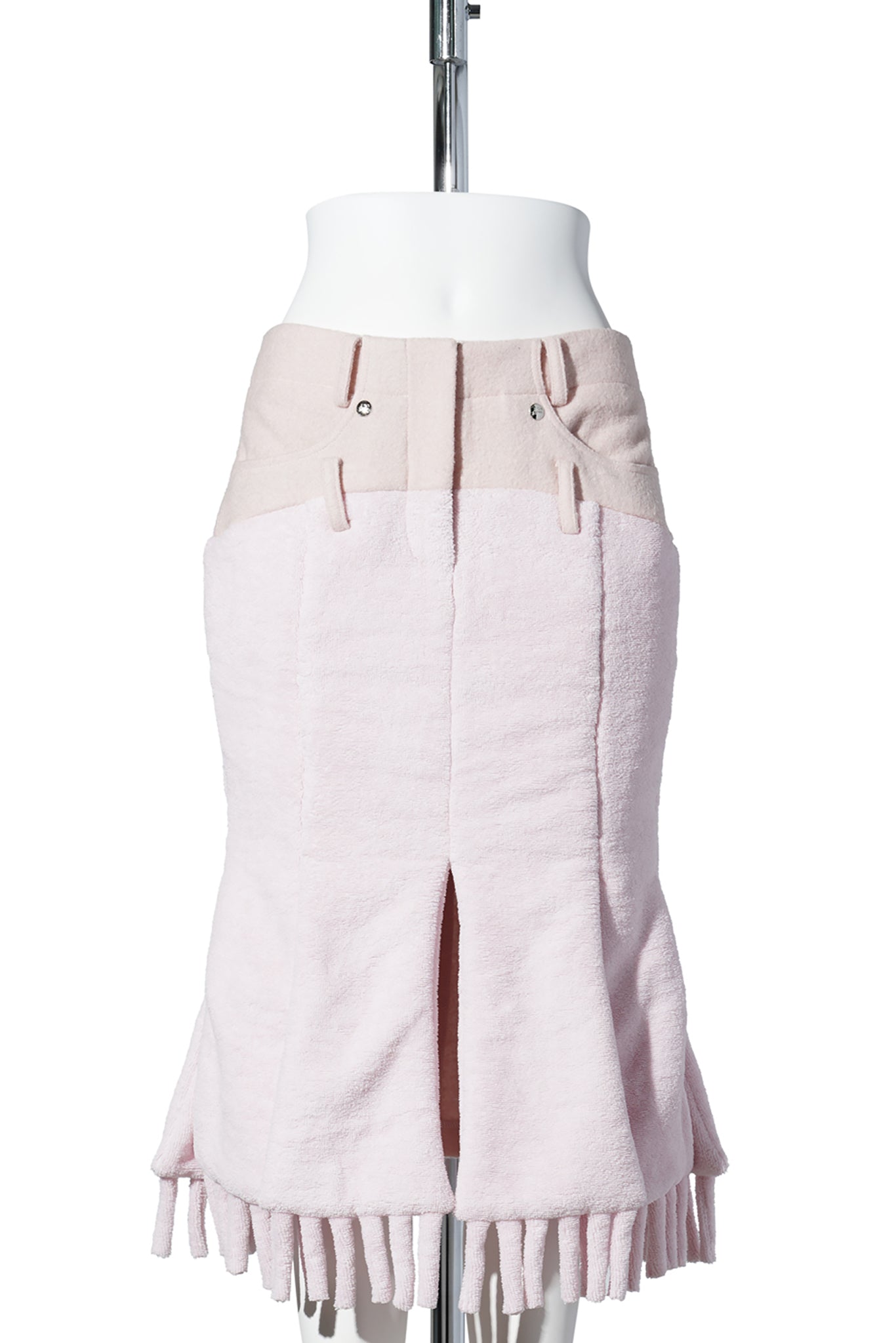 TOWEL SCARF SKIRT / PINK