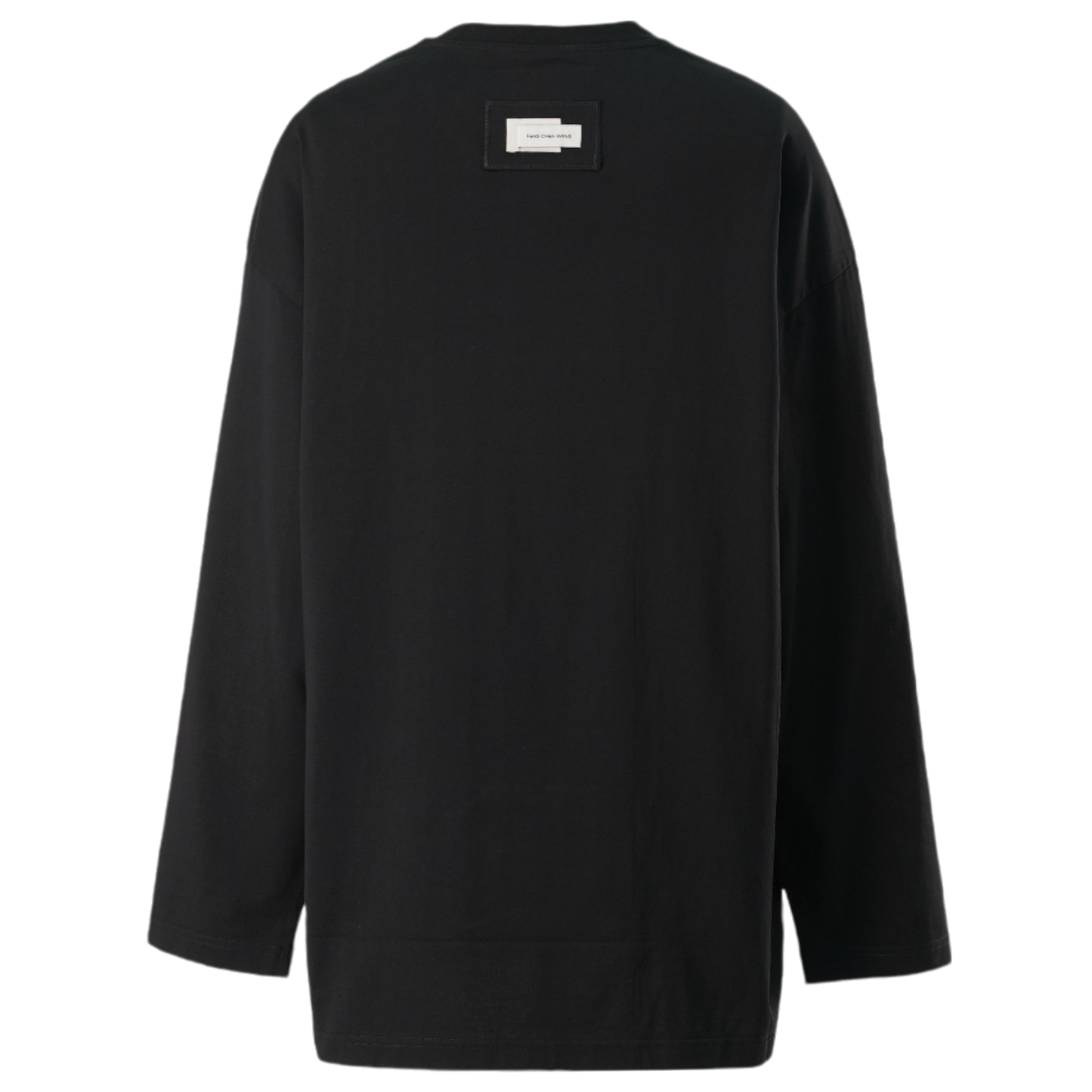 BLACK DECONSTRUCTED LONG-SLEEVE SHIRT / BLACK