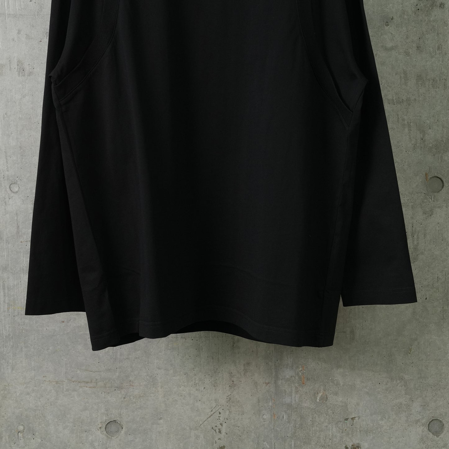 BLACK DECONSTRUCTED LONG-SLEEVE SHIRT / BLACK