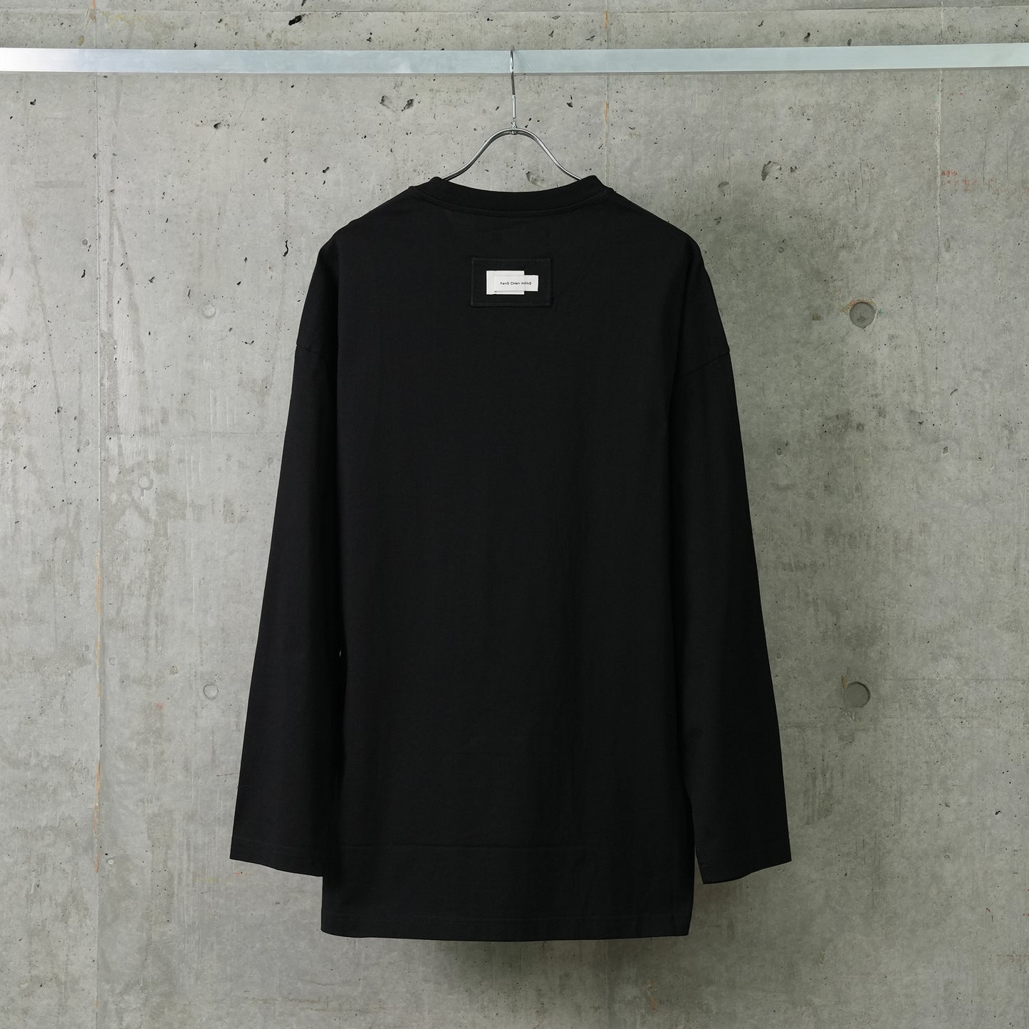 BLACK DECONSTRUCTED LONG-SLEEVE SHIRT / BLACK