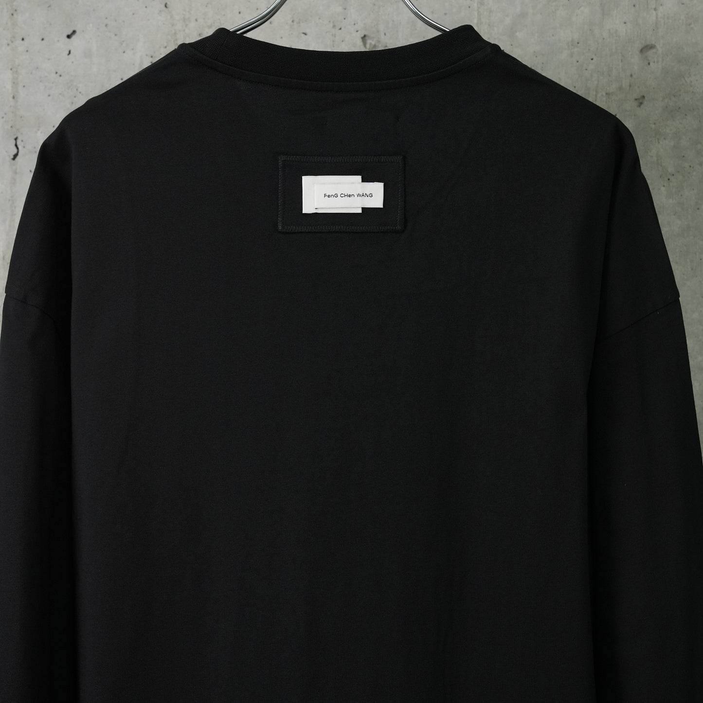 BLACK DECONSTRUCTED LONG-SLEEVE SHIRT / BLACK