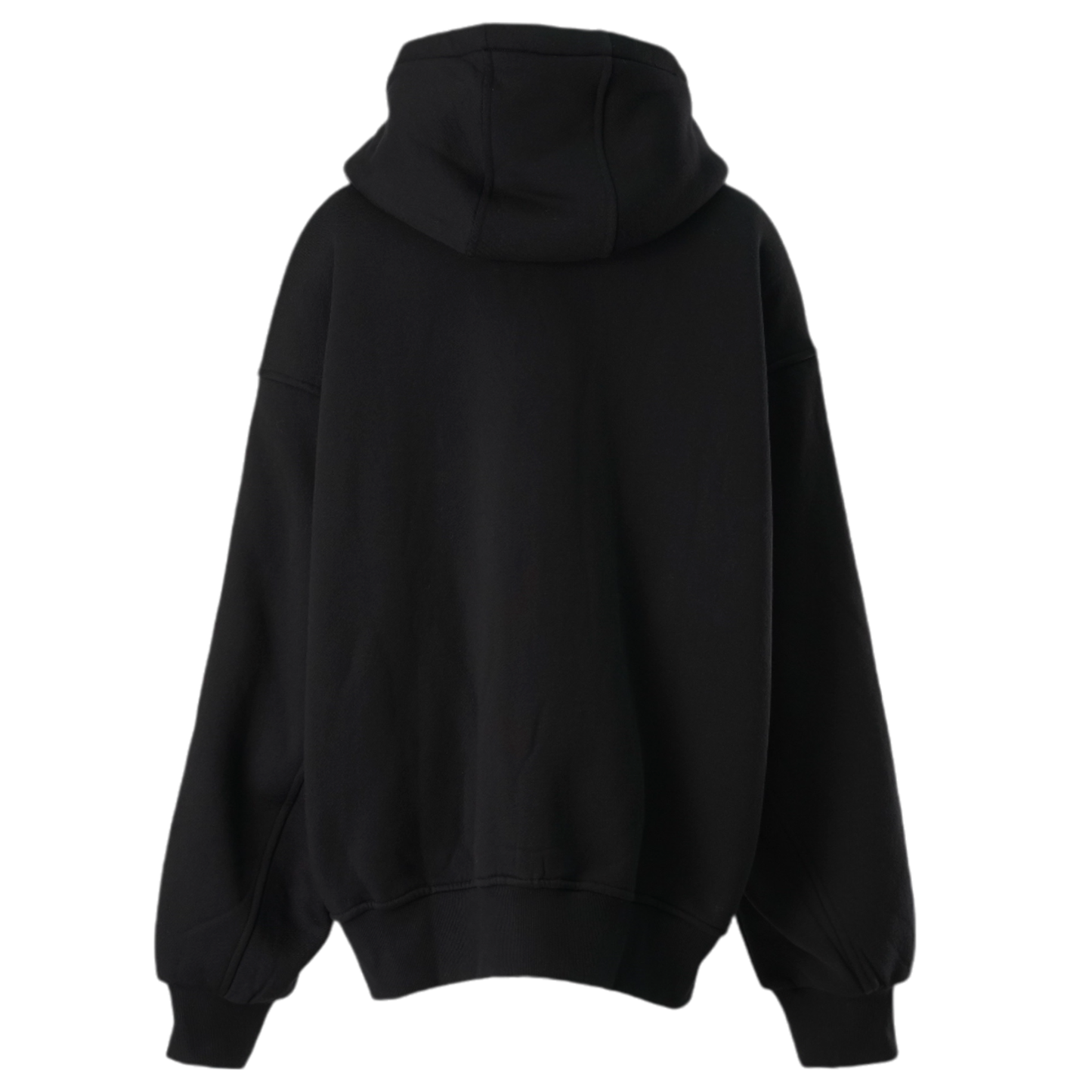 BLACK SEAMING HOODIE / BLACK