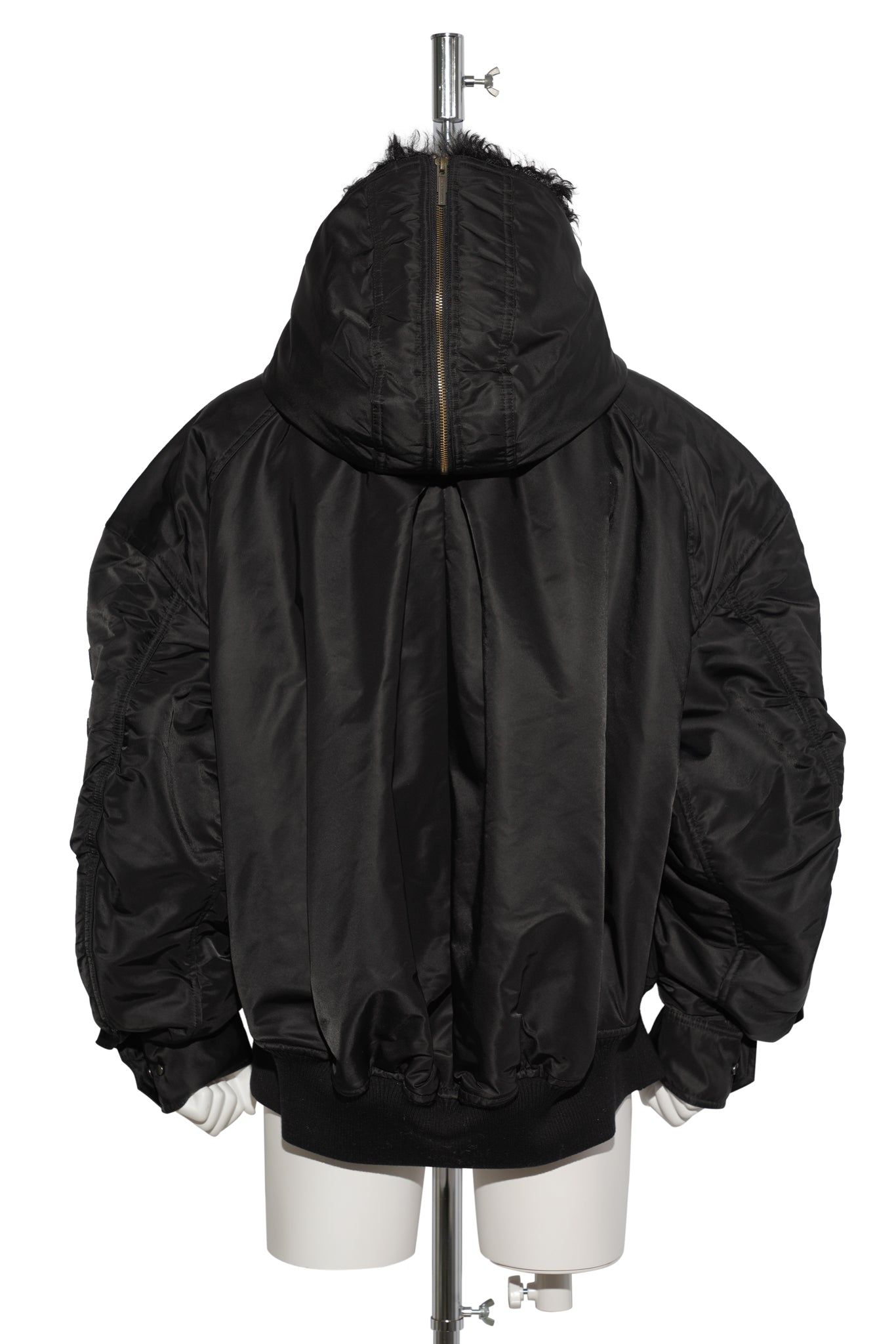 NYLON OVERSIZED  PADDED  JACKET / BLACK