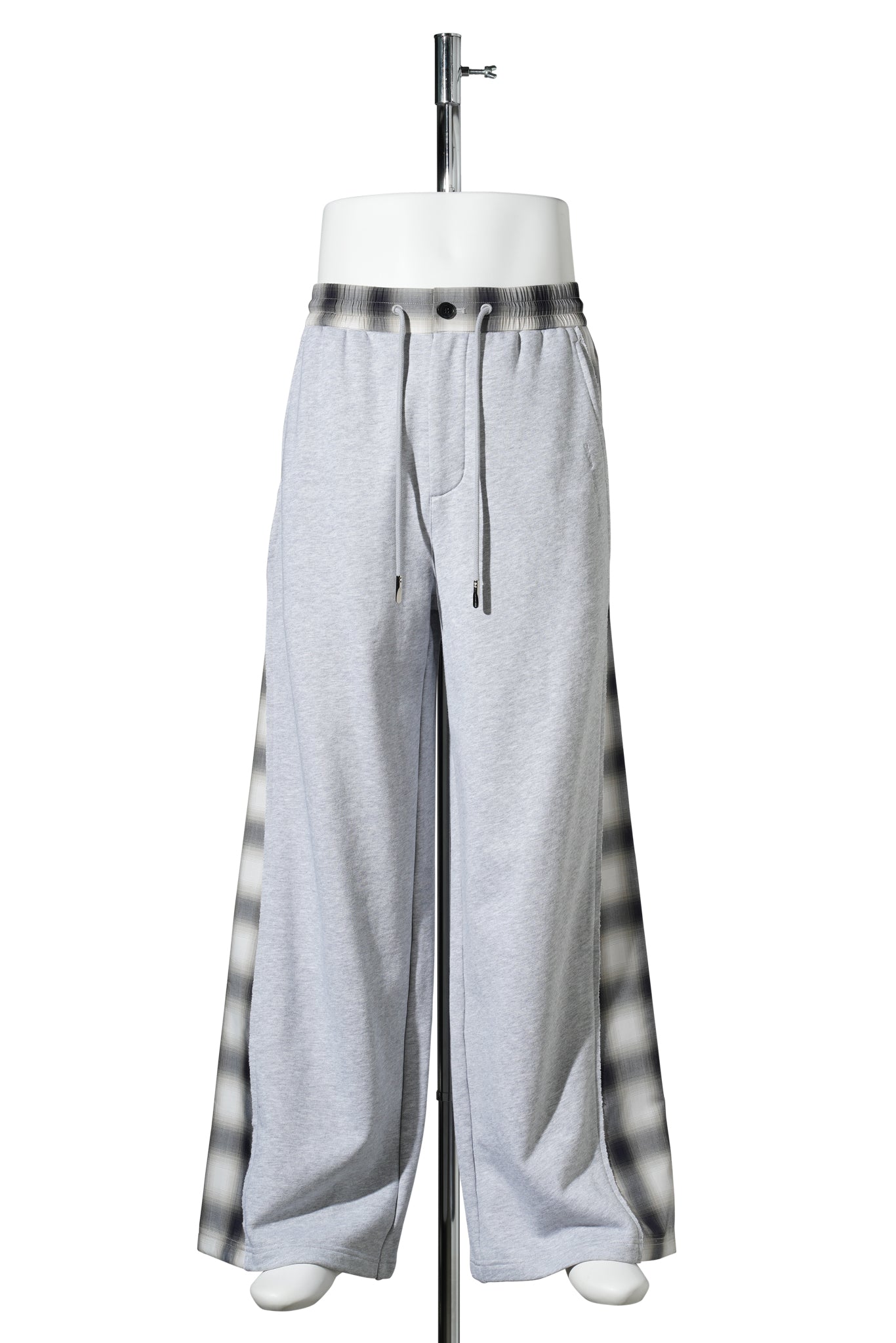 PATCHED PANEL JERSEY TROUSERS / GREY