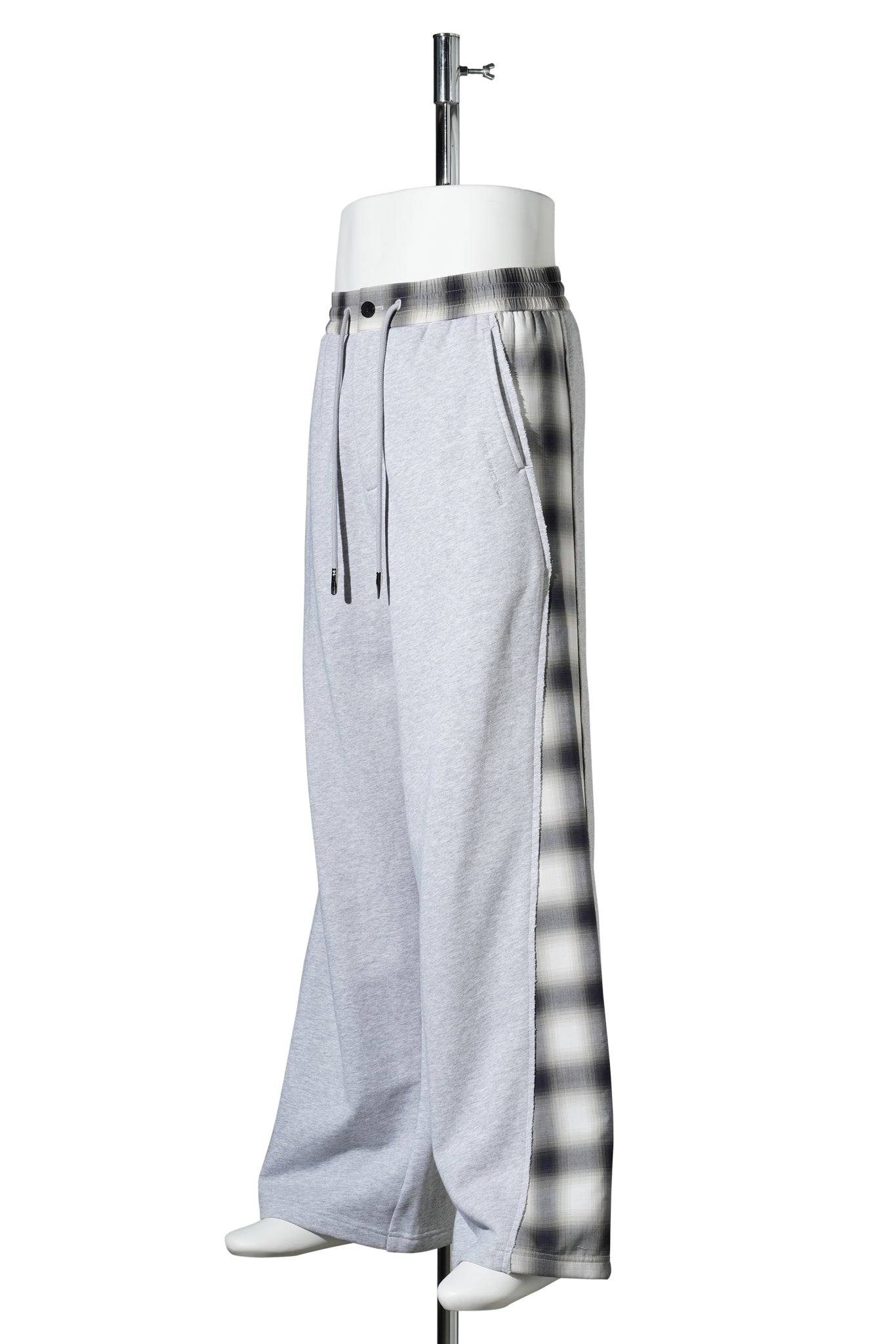 PATCHED PANEL JERSEY TROUSERS / GREY