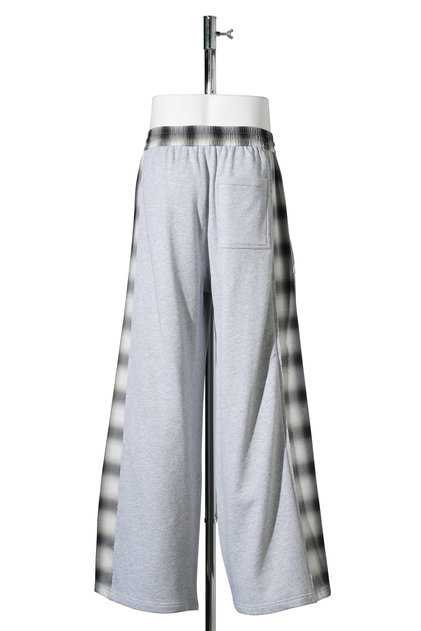 PATCHED PANEL JERSEY TROUSERS / GREY