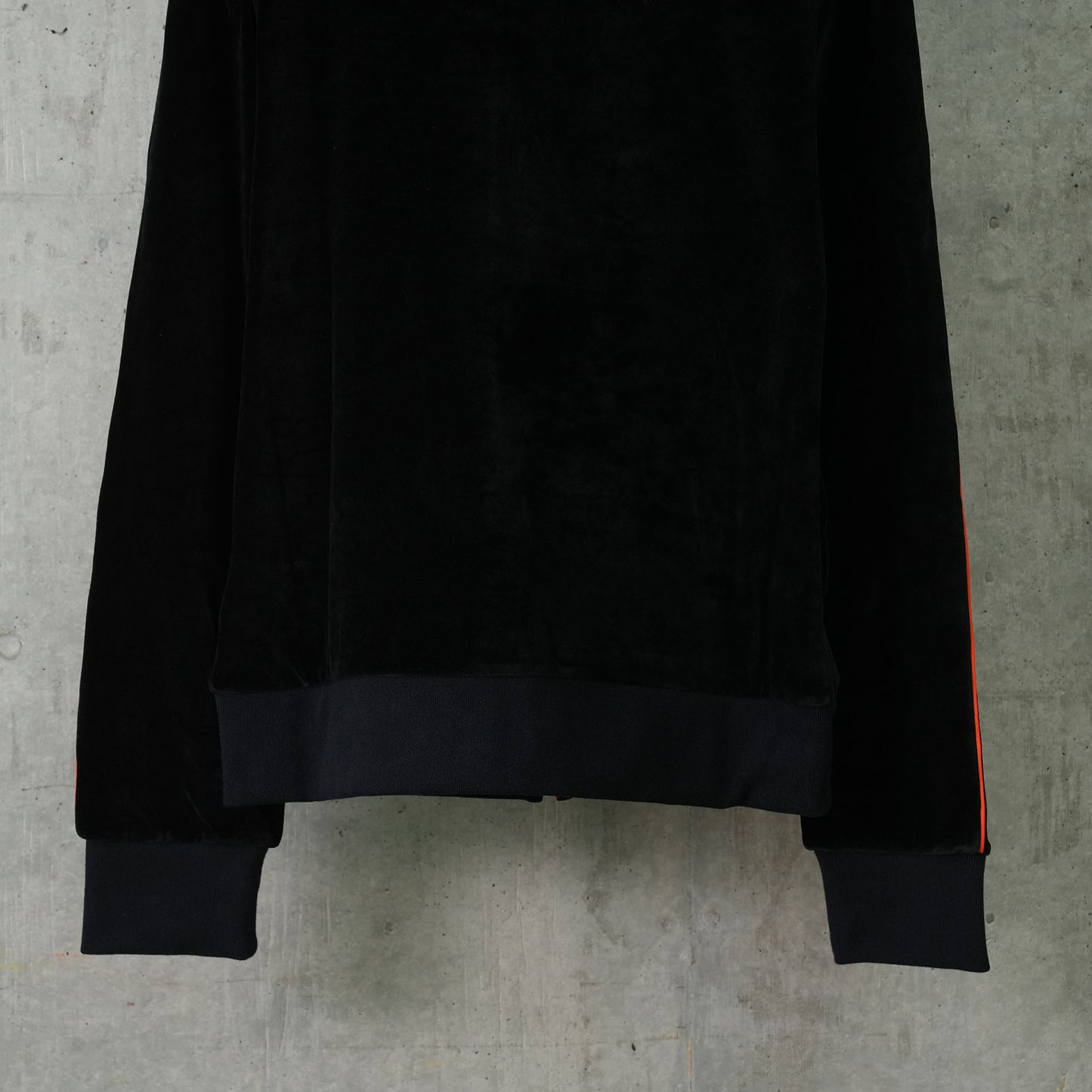 F+ VELOUR TRACK TOP / C901:JET BLACK