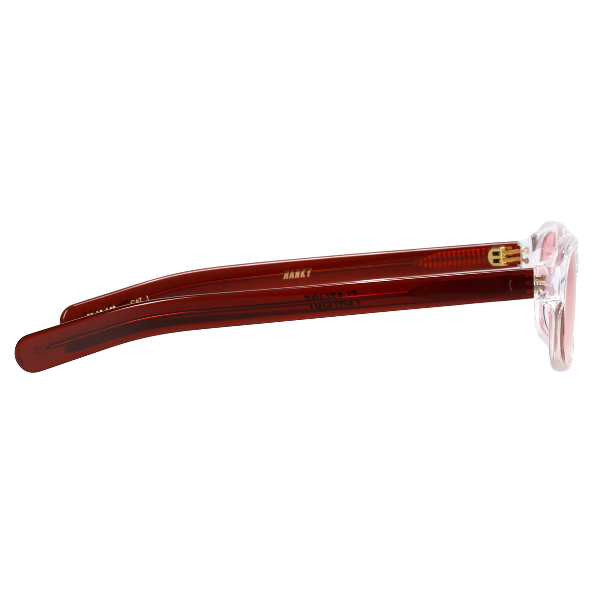 HANKY / CLEAR CRYSTAL CRYSTAL BURGUNDY/LIGHT PINK LENS