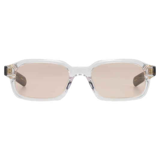 HANKY / CLEAR CRYSTAL OLIVE HORN/PEACH LENS