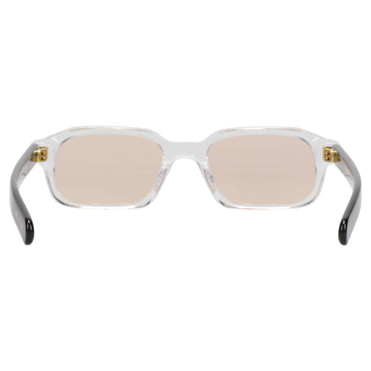 HANKY / CLEAR CRYSTAL OLIVE HORN/PEACH LENS