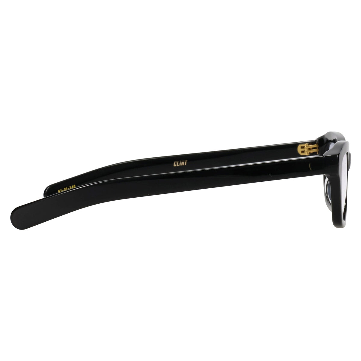 CLINT / SOLID BLACK/CLEAR LENS BLUE LIGHT