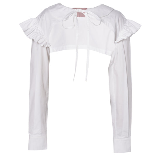 SUMMERY SHIRT BOLERO / WHITE