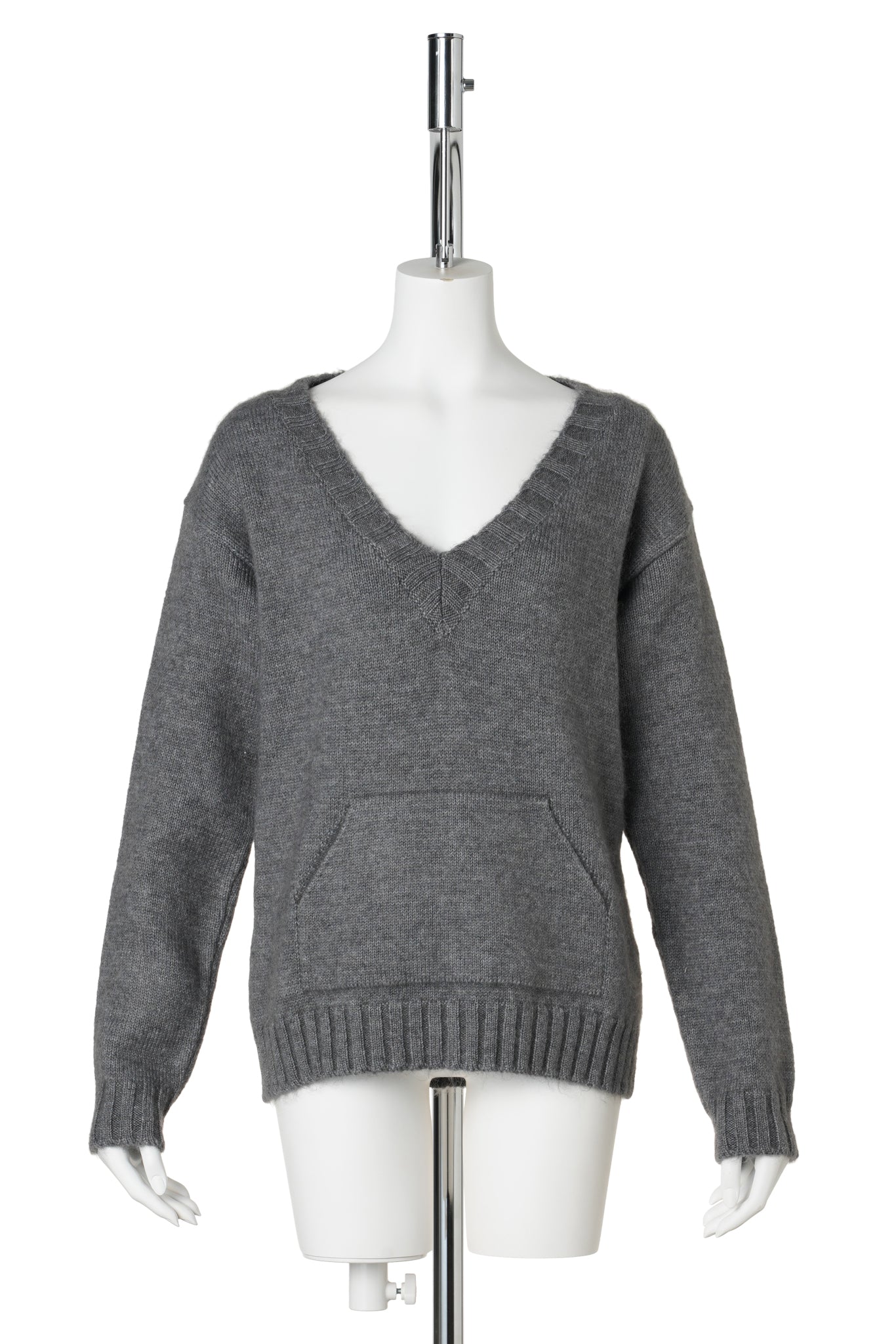 KATHLEEN PULLOVER SHIRT COLLAR / GREY