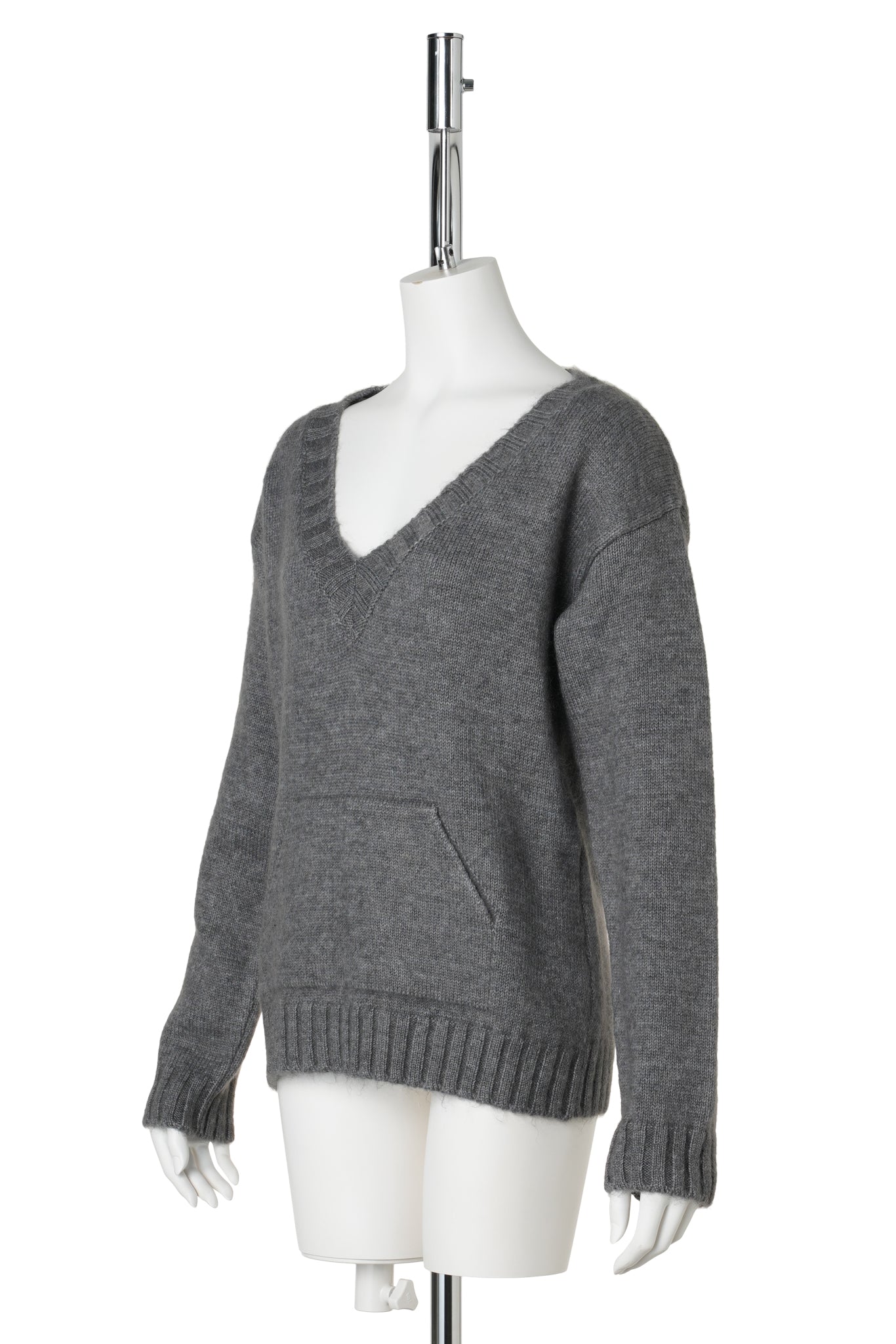 KATHLEEN PULLOVER SHIRT COLLAR / GREY