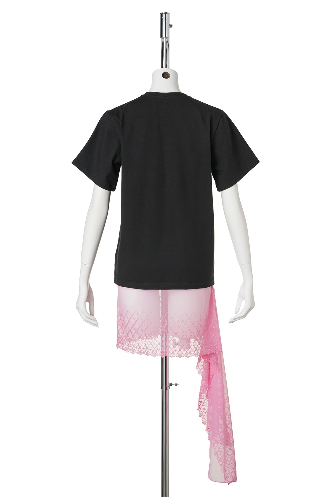 TERECE T-SHIRT / BLACK AND PINK