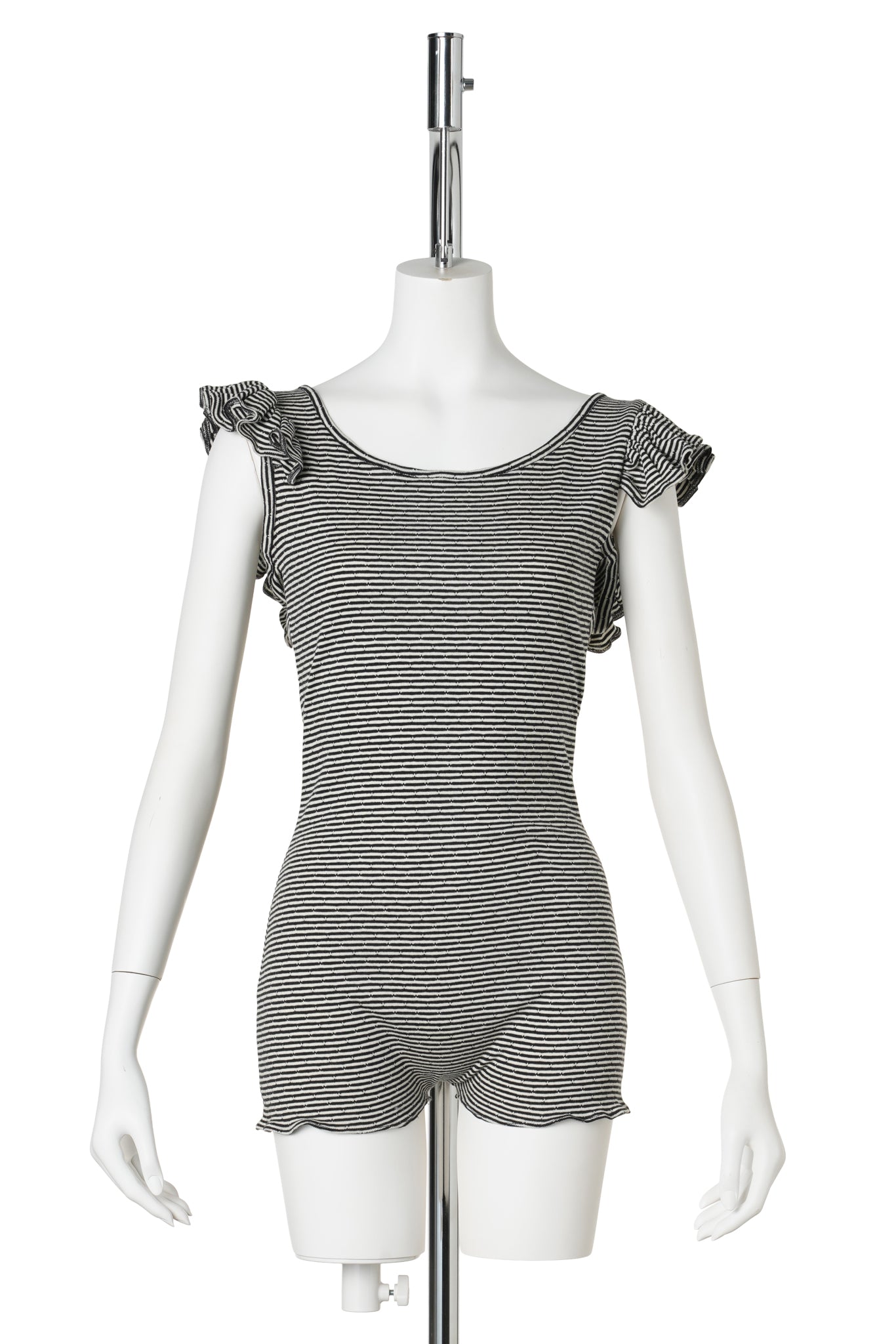 BROOKS BODYSUIT / WHITE AND BLACK